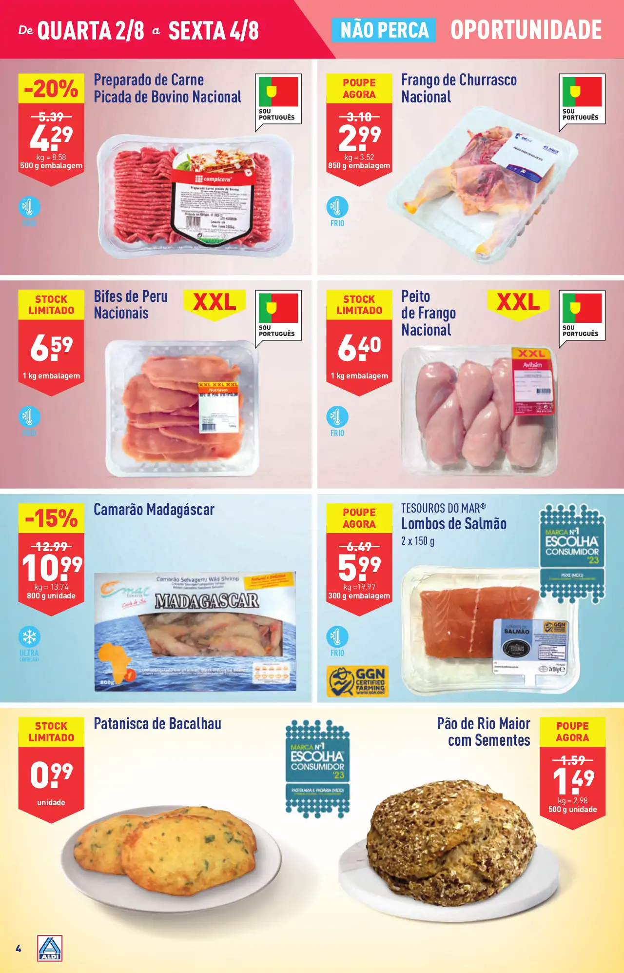 Antevis&atilde;o Folheto ALDI (2 a 8 agosto)