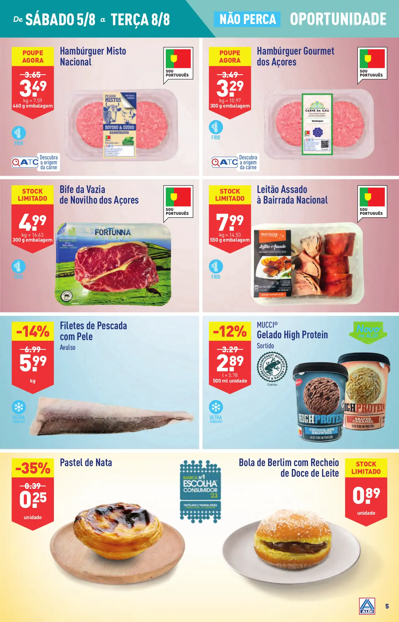 Antevis&atilde;o Folheto ALDI (2 a 8 agosto)