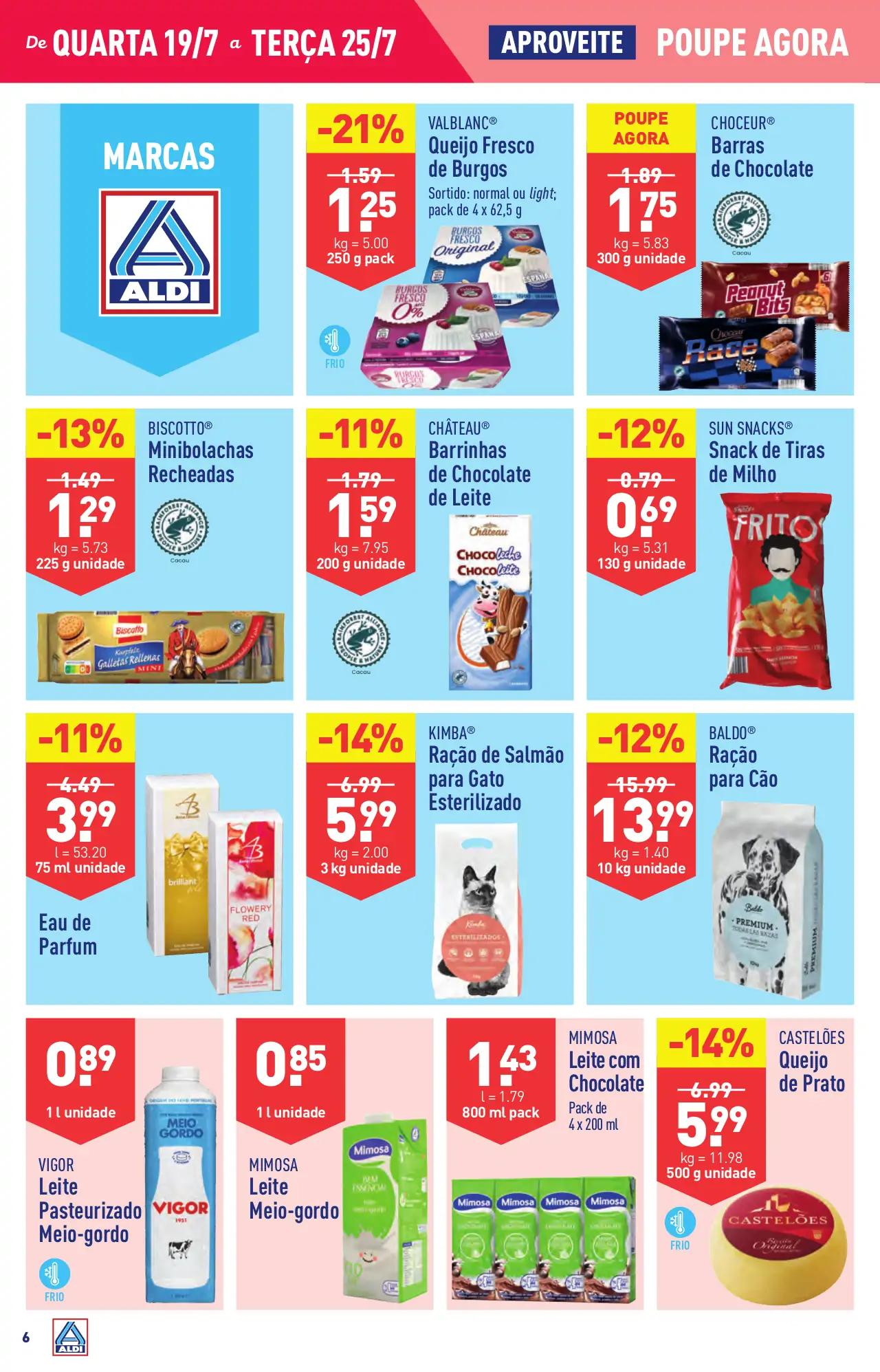 Antevis&atilde;o Folheto ALDI (19 a 25 julho)