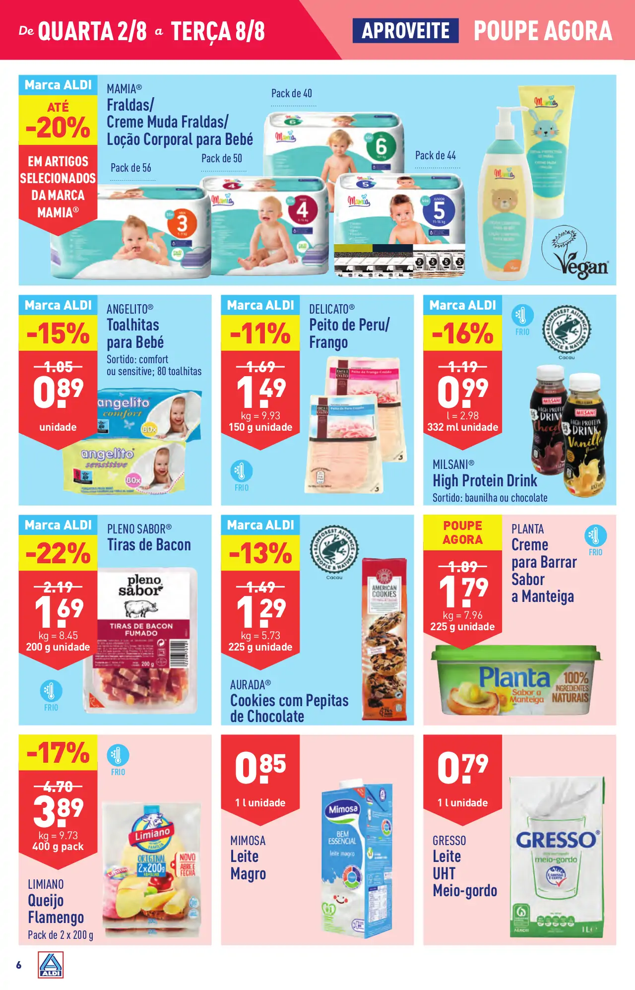 Antevis&atilde;o Folheto ALDI (2 a 8 agosto)