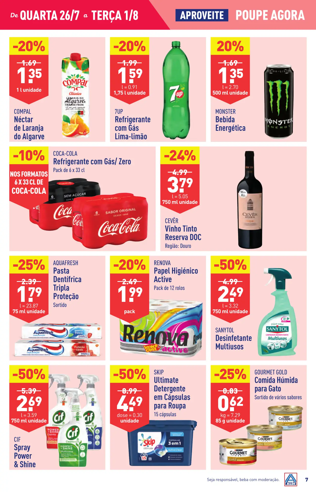 Antevis&atilde;o Folheto ALDI (26 julho a 1 agosto)