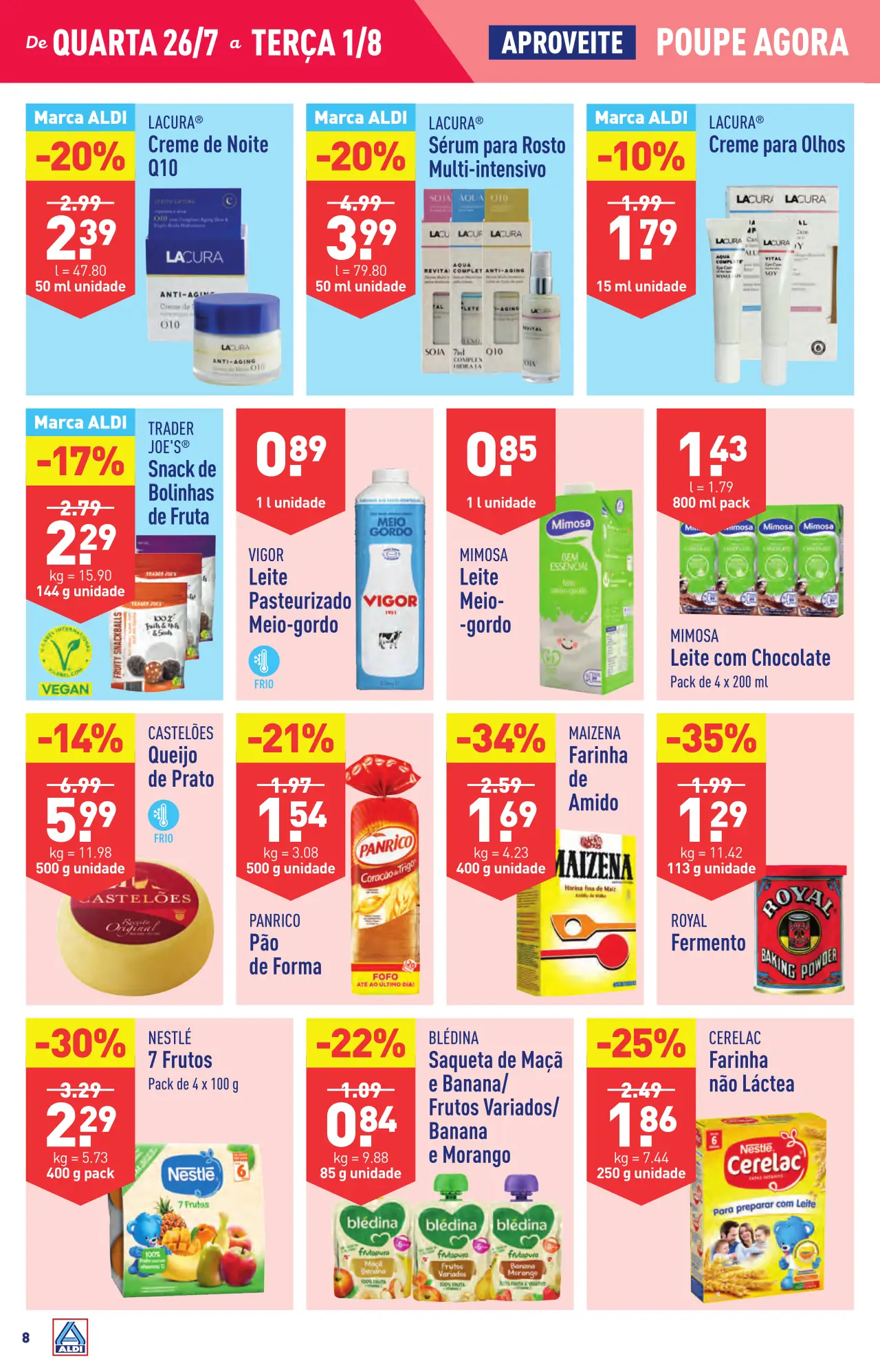 Antevis&atilde;o Folheto ALDI (26 julho a 1 agosto)