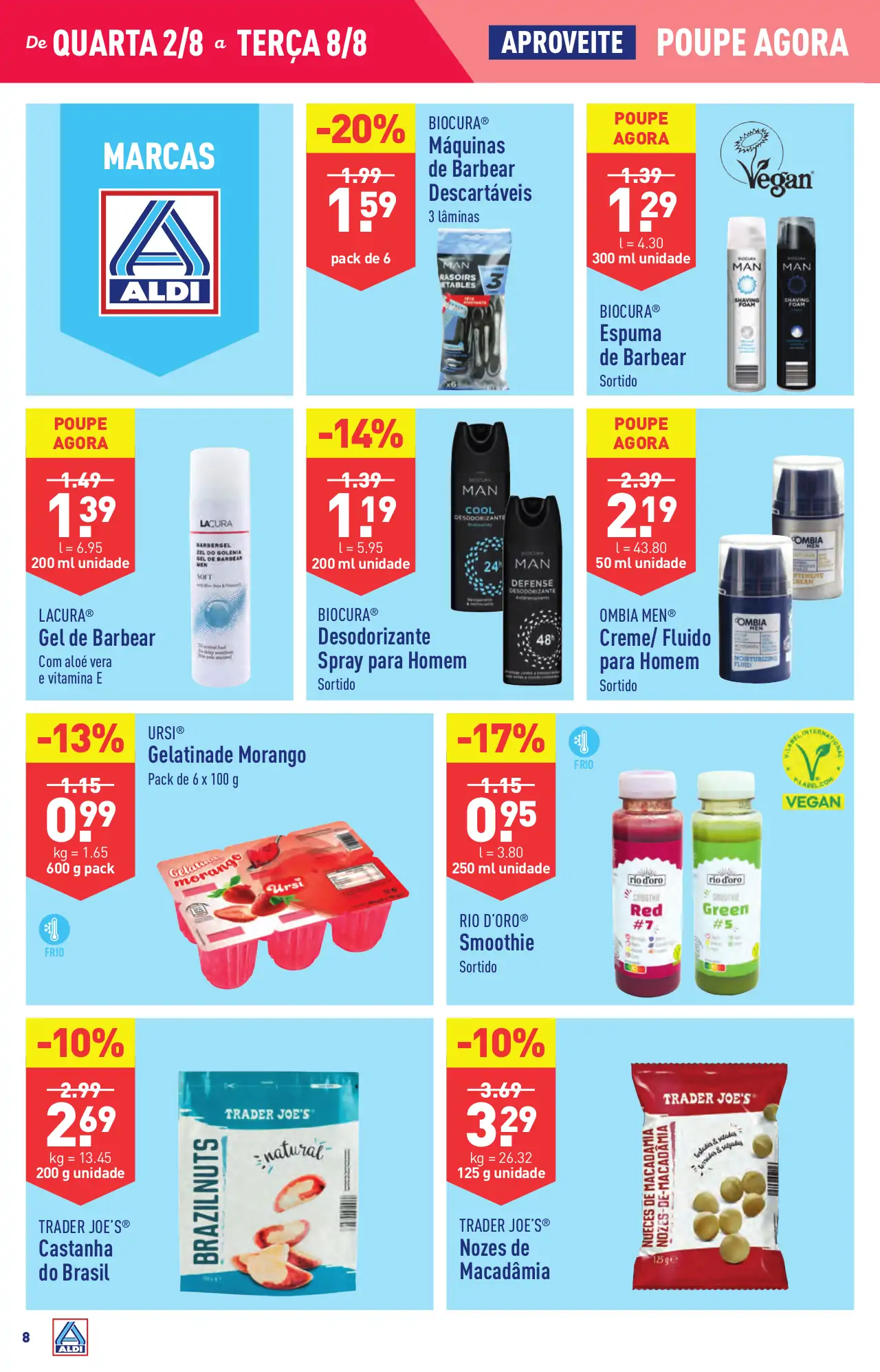 Antevis&atilde;o Folheto ALDI (2 a 8 agosto)