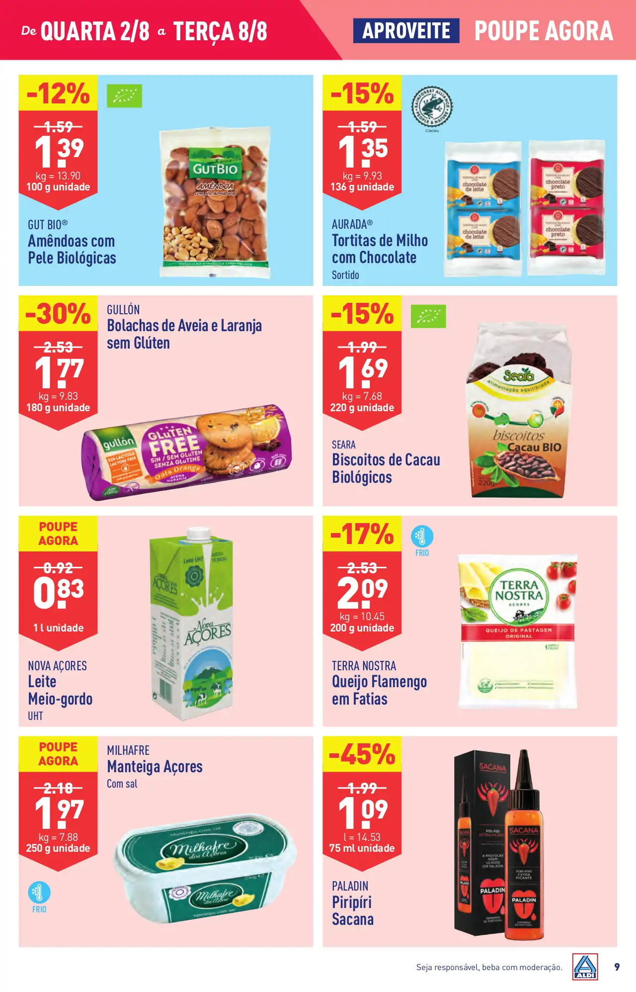 Antevis&atilde;o Folheto ALDI (2 a 8 agosto)