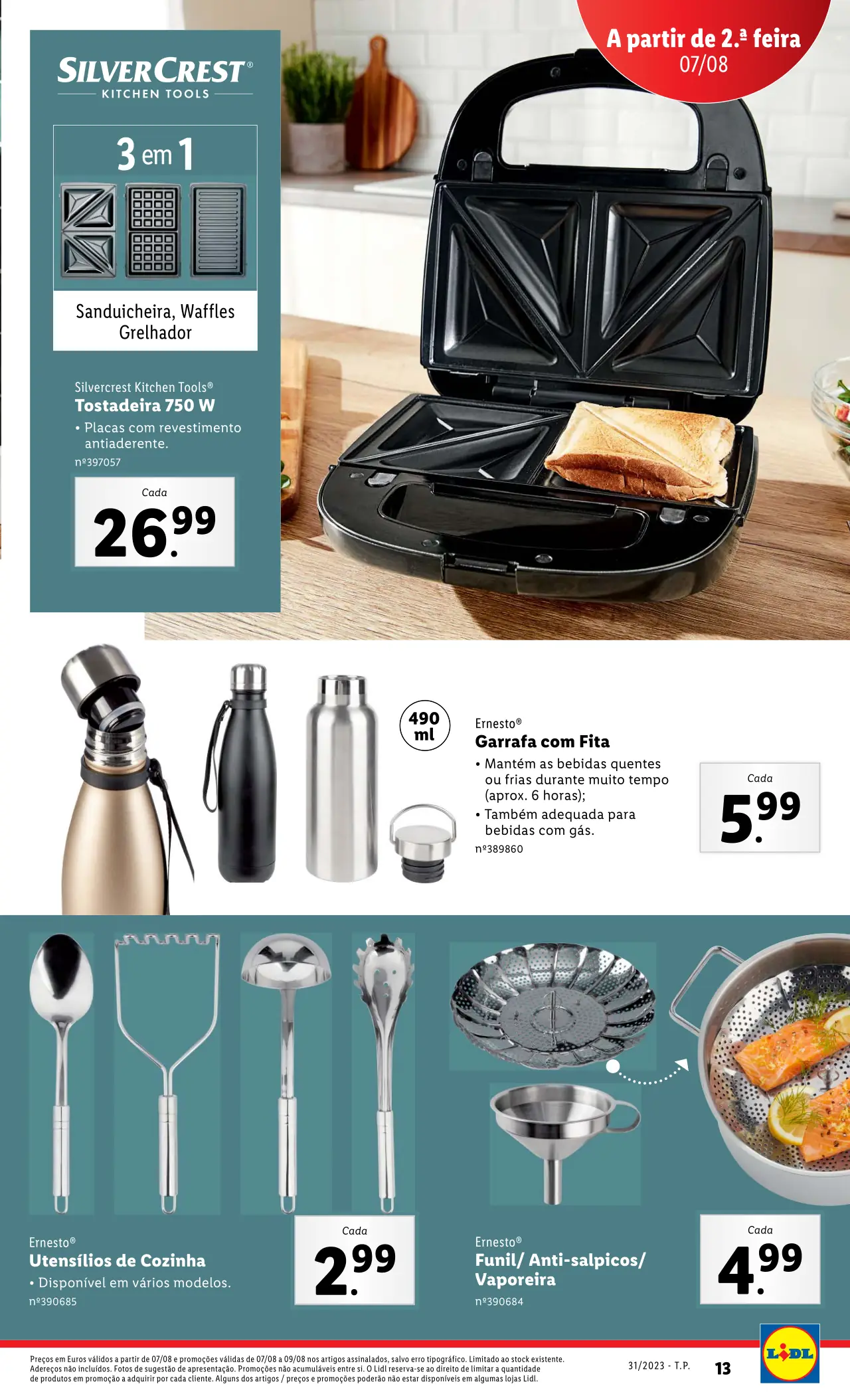 Antevis&atilde;o Folheto LiDL Novidades (a partir de 3 agosto)