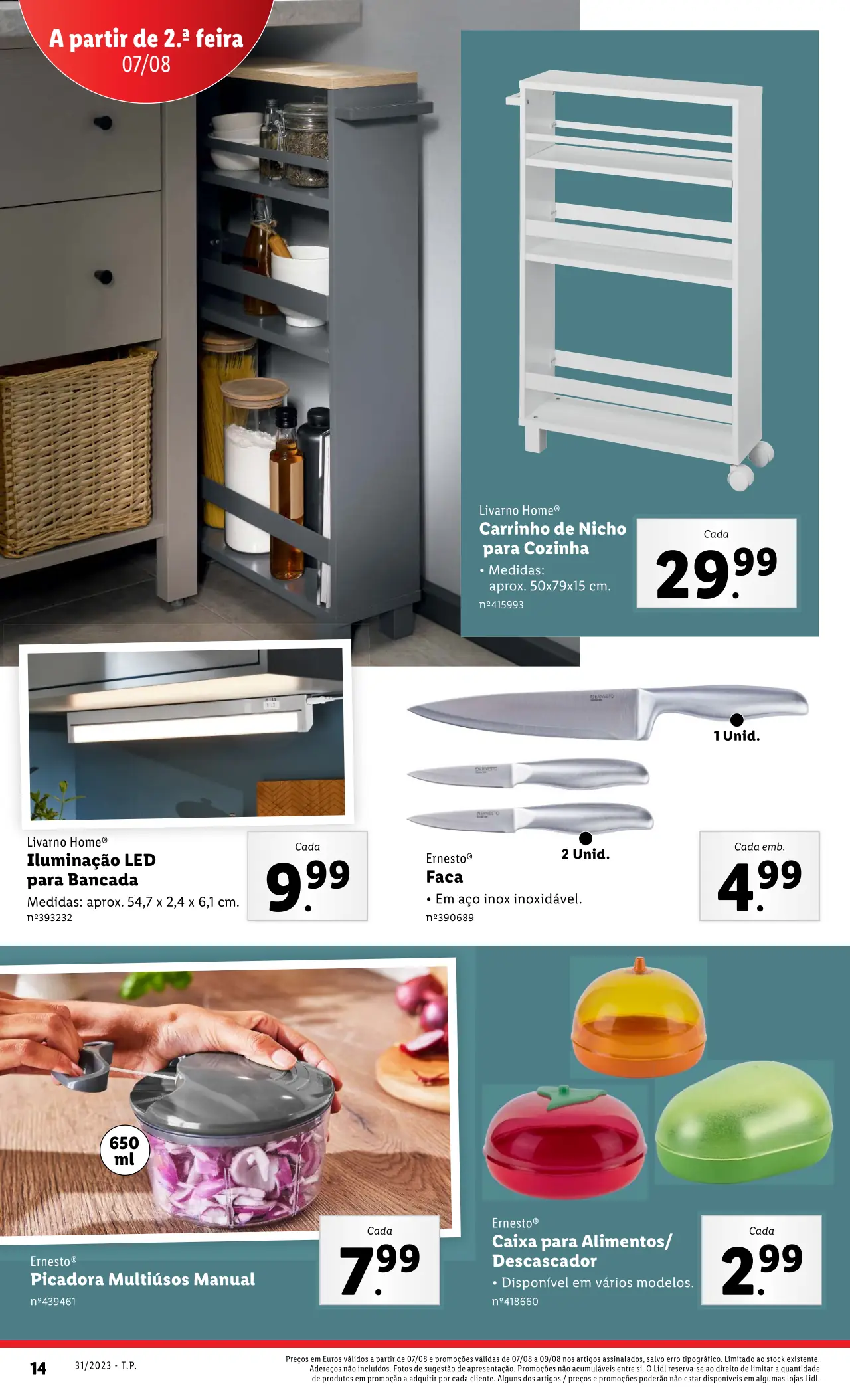 Antevis&atilde;o Folheto LiDL Novidades (a partir de 3 agosto)