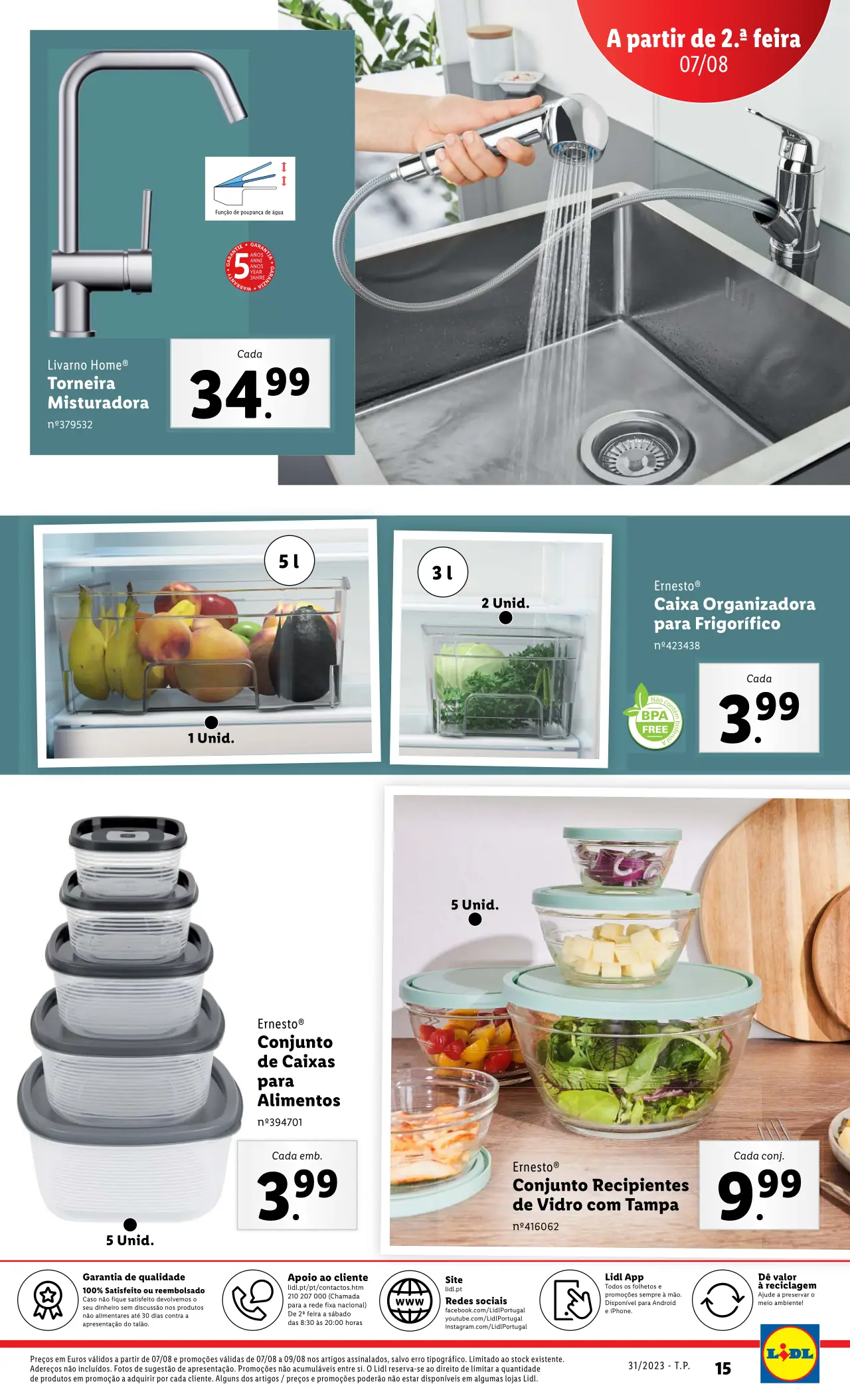 Antevis&atilde;o Folheto LiDL Novidades (a partir de 3 agosto)