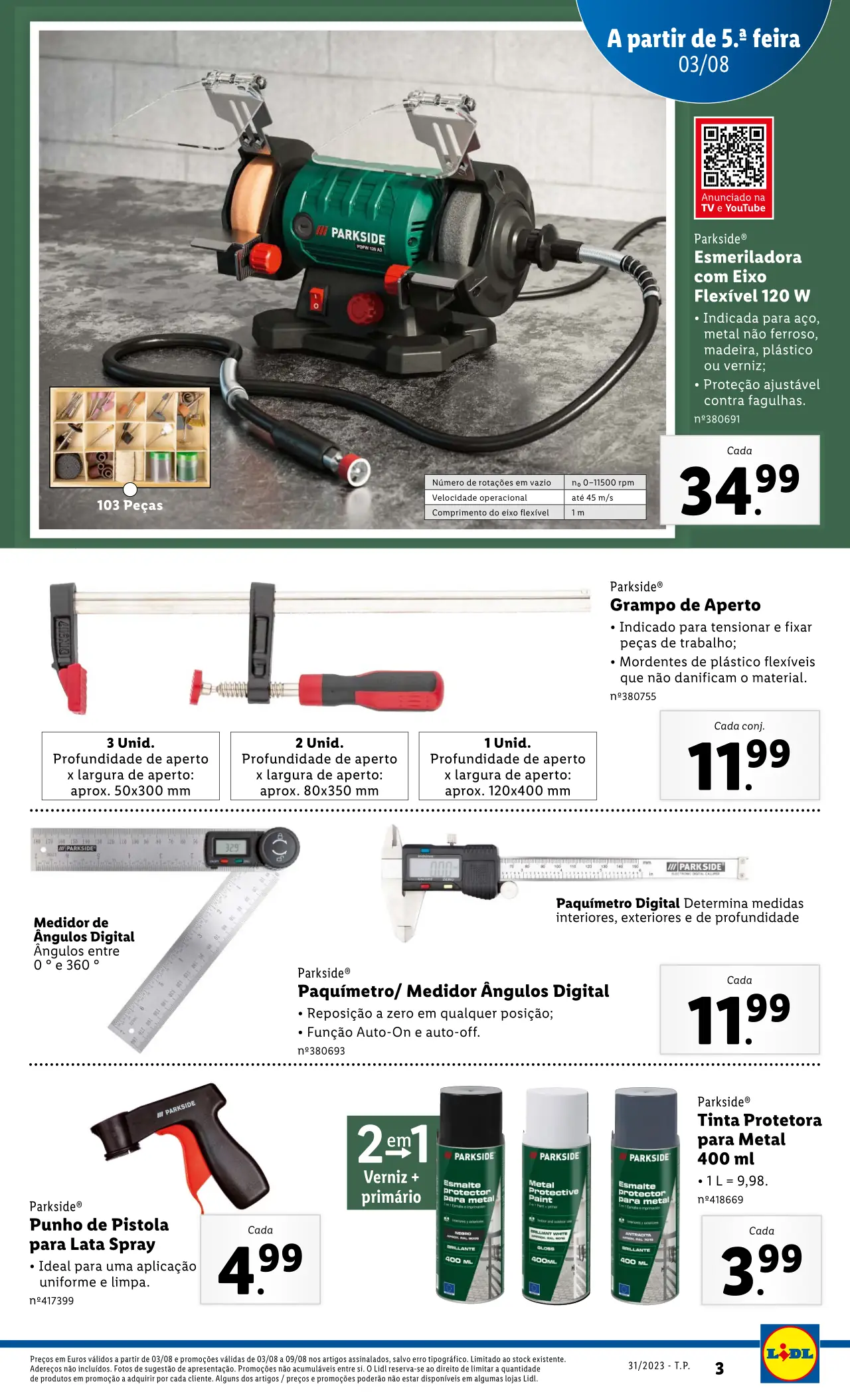Antevis&atilde;o Folheto LiDL Novidades (a partir de 3 agosto)
