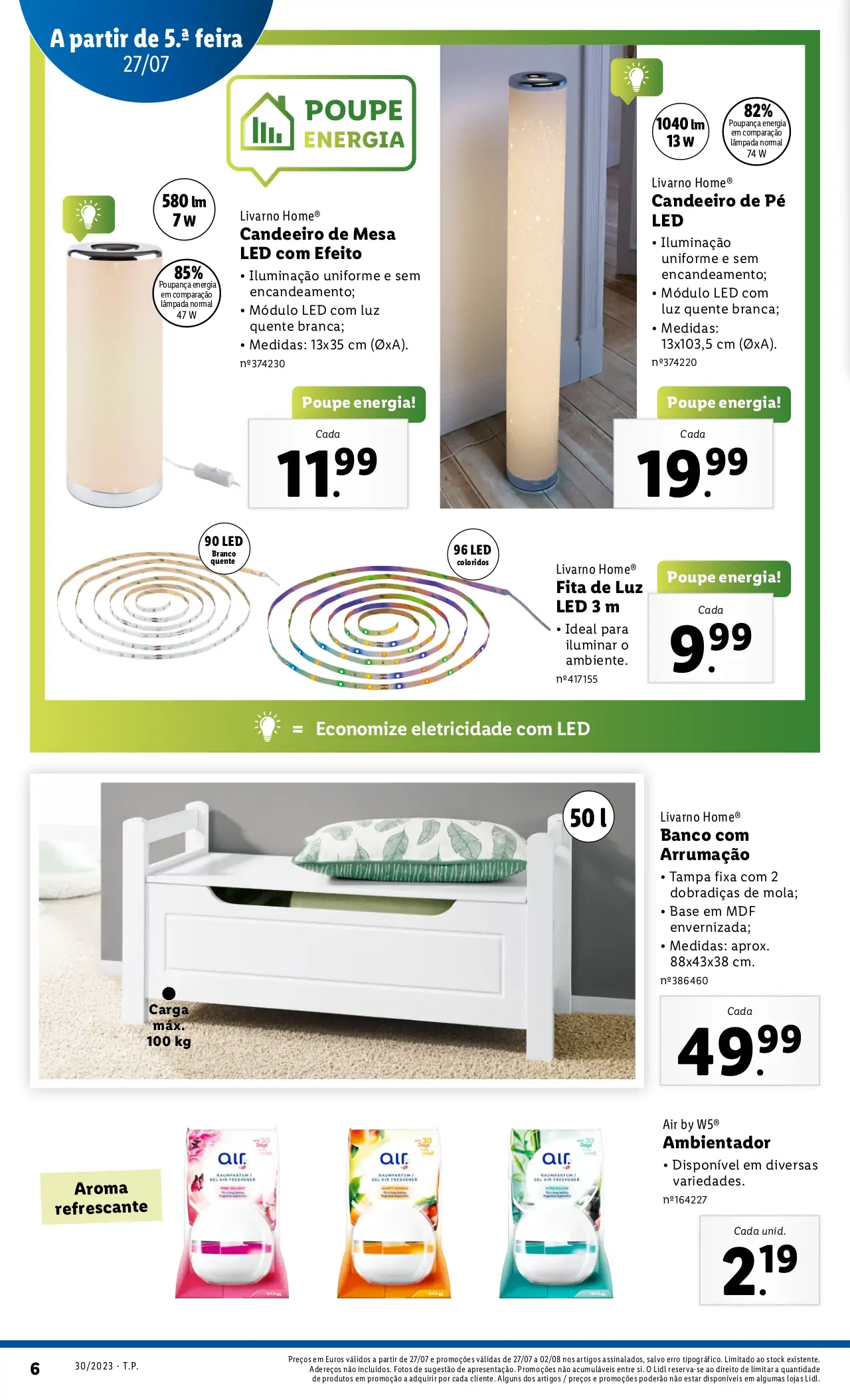Antevis&atilde;o Folheto LiDL Novidades (a partir de 27 julho)