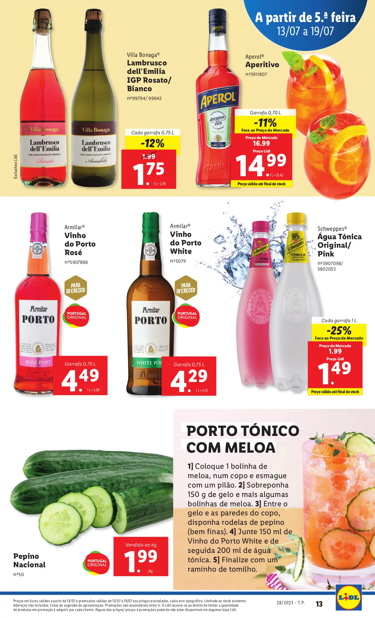 Antevis&atilde;o Folheto LiDL Promo&ccedil;&otilde;es (13 a 19 julho)