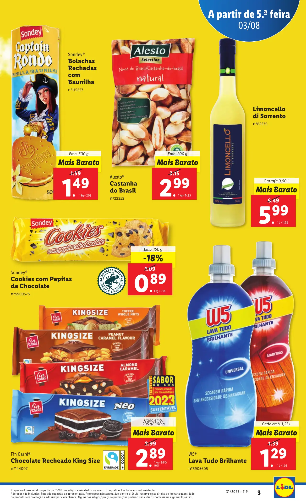 Antevis&atilde;o Folheto LiDL Promo&ccedil;&otilde;es (3 a 9 agosto)