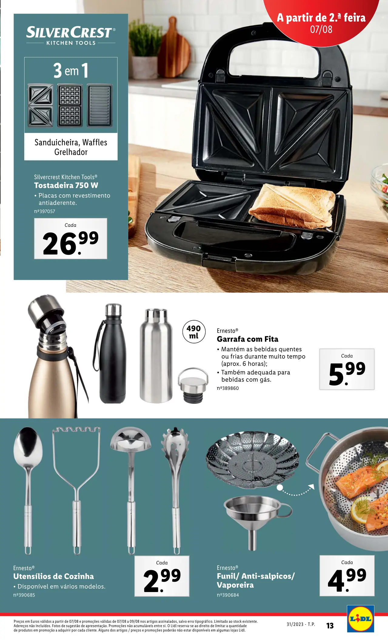 Antevis&atilde;o Folheto LiDL Promo&ccedil;&otilde;es (3 a 9 agosto)