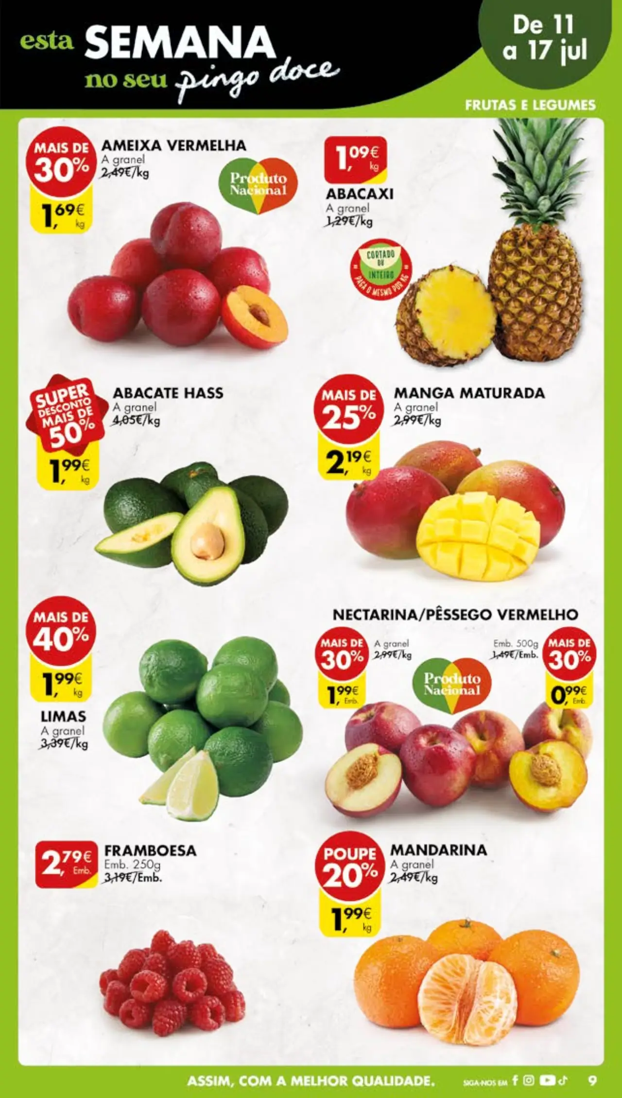 Antevis&atilde;o Folheto Pingo Doce (11 a 17 julho)
