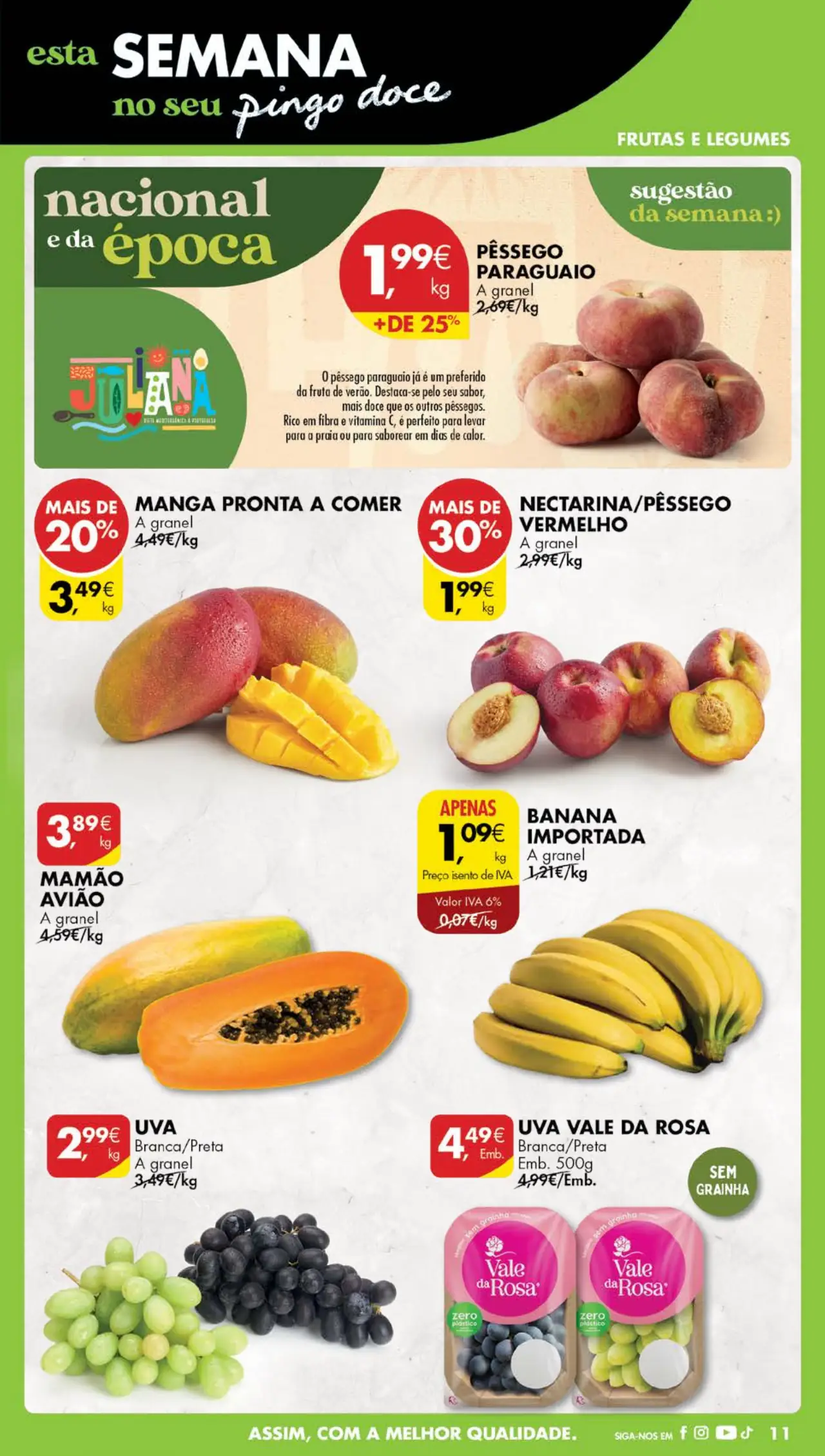 Antevis&atilde;o Folheto Pingo Doce (18 a 24 julho)