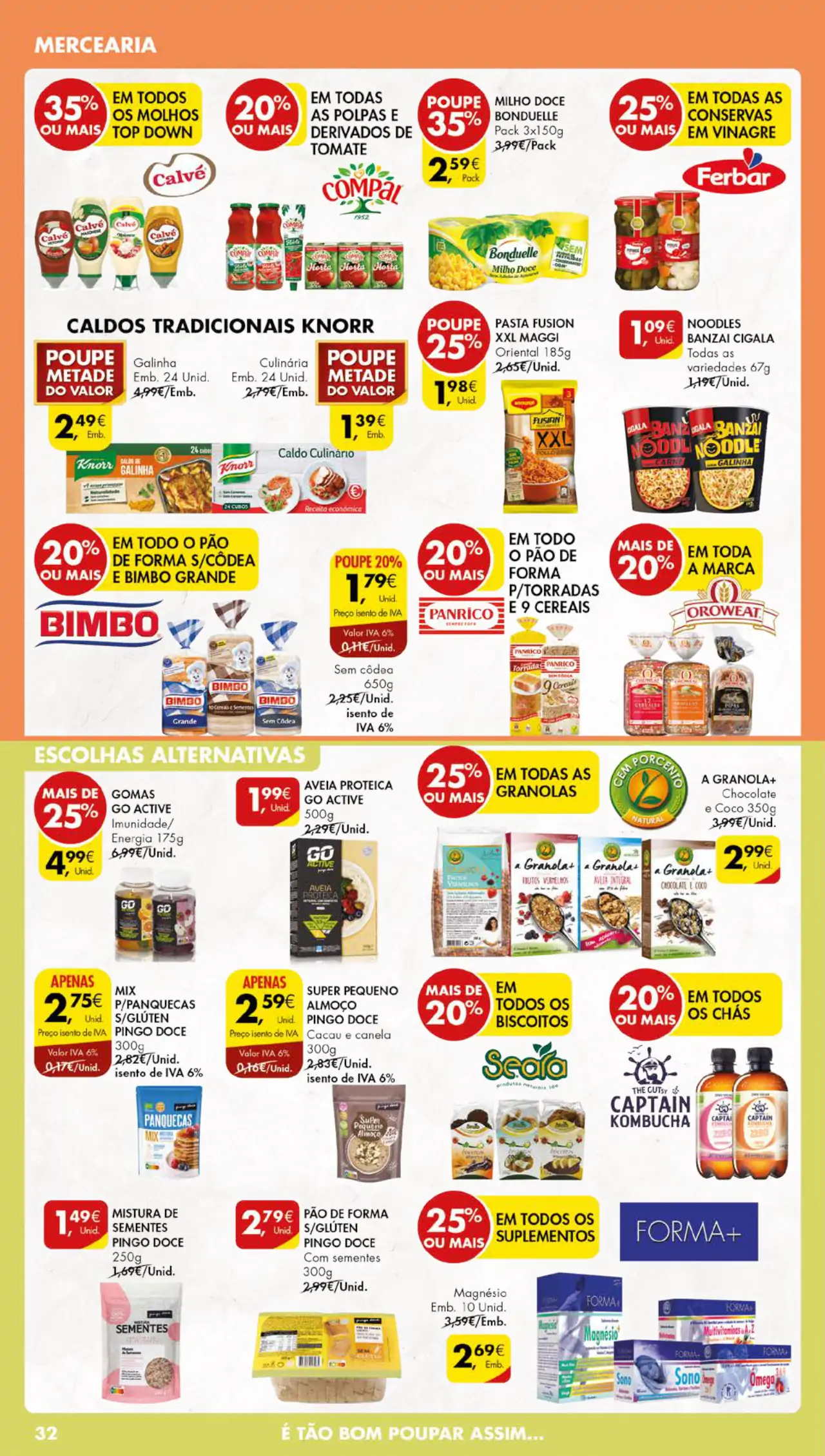 Antevis&atilde;o Folheto Pingo Doce (1 a 8 agosto)