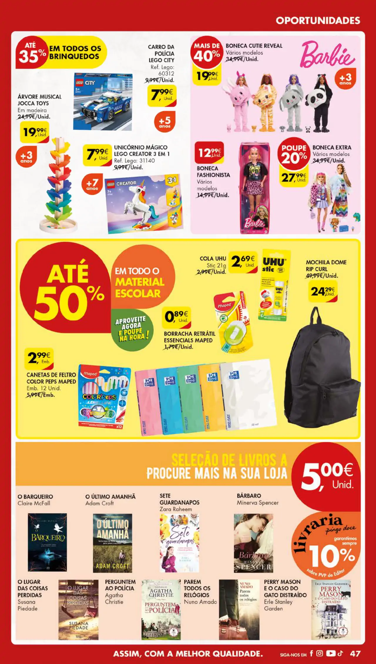 Antevis&atilde;o Folheto Pingo Doce (1 a 8 agosto)