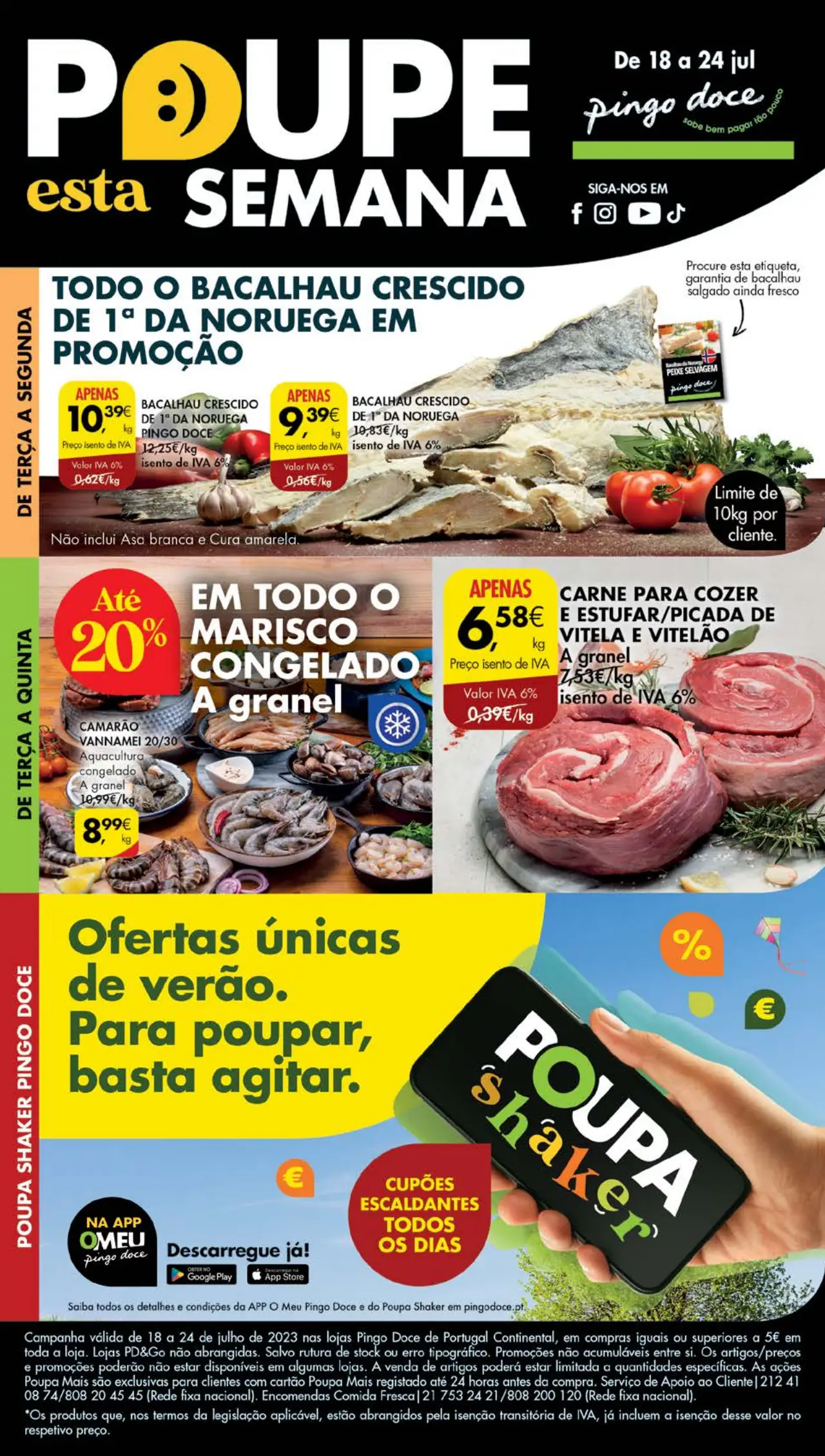 Antevis&atilde;o Folheto Pingo Doce (18 a 24 julho)