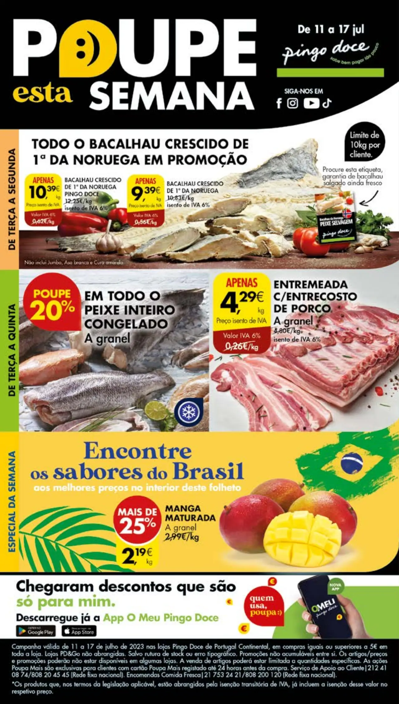 Antevis&atilde;o Folheto Pingo Doce (11 a 17 julho)