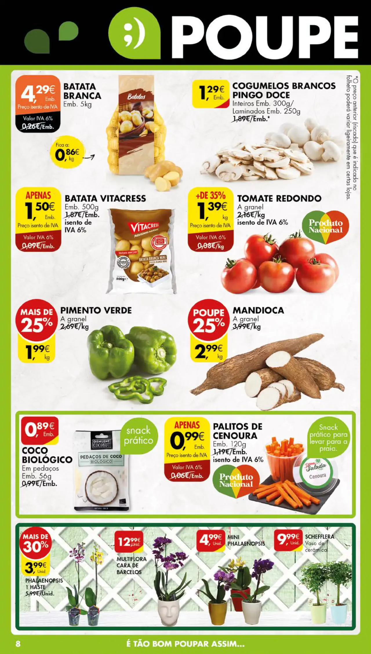 Antevis&atilde;o Folheto Pingo Doce (1 a 8 agosto)