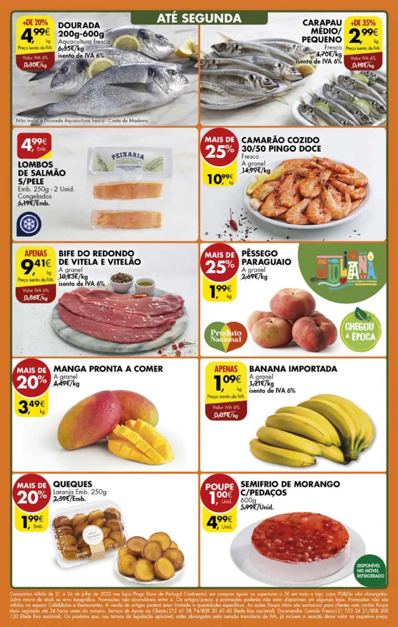 Antevis&atilde;o Folheto Pingo Doce fim-de-semana (21 a 24 julho)