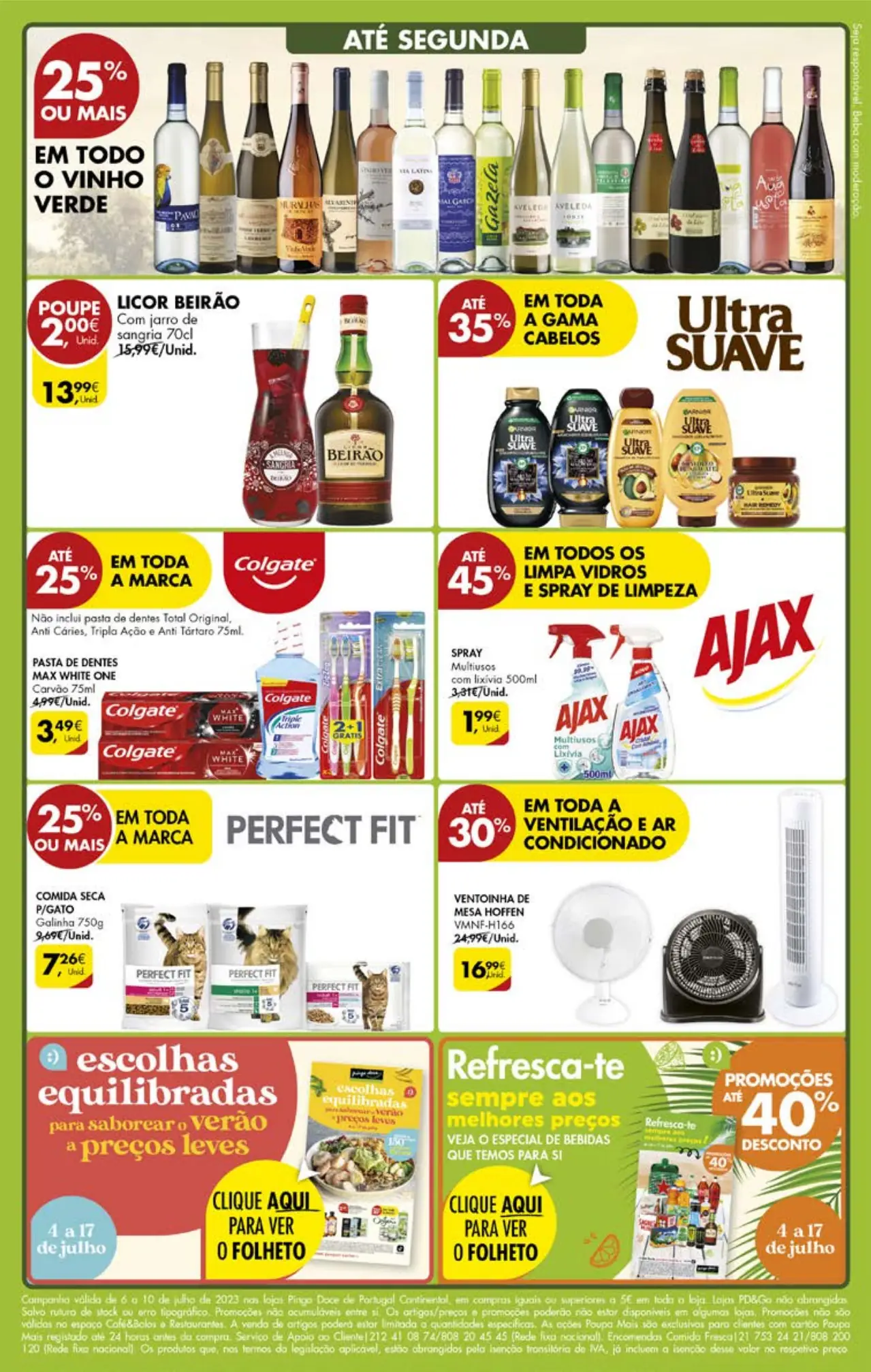 Antevis&atilde;o Folheto Pingo Doce fim-de-semana (6 a 10 julho)