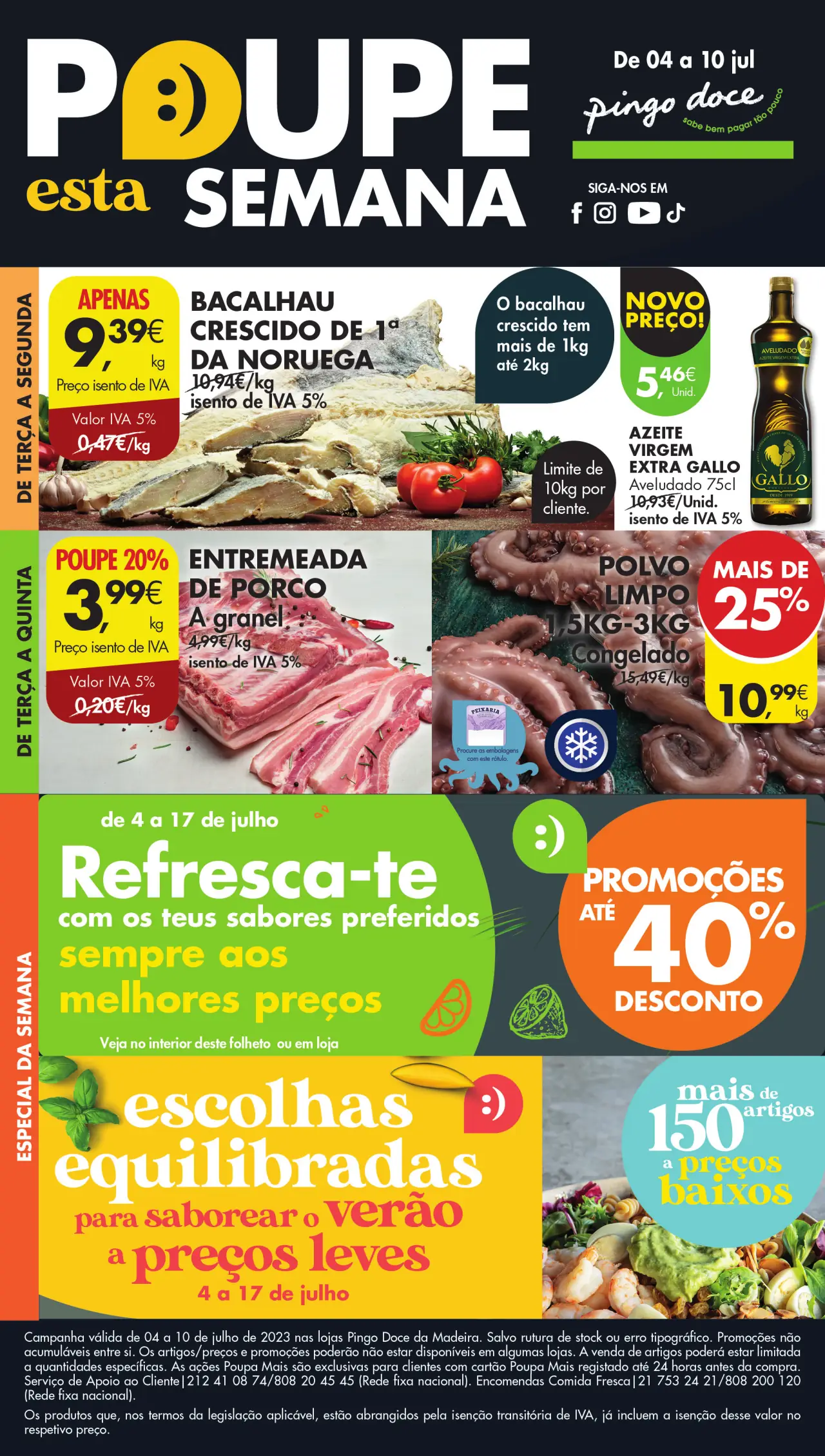 Folheto Pingo Doce Madeira (4 a 10 julho)