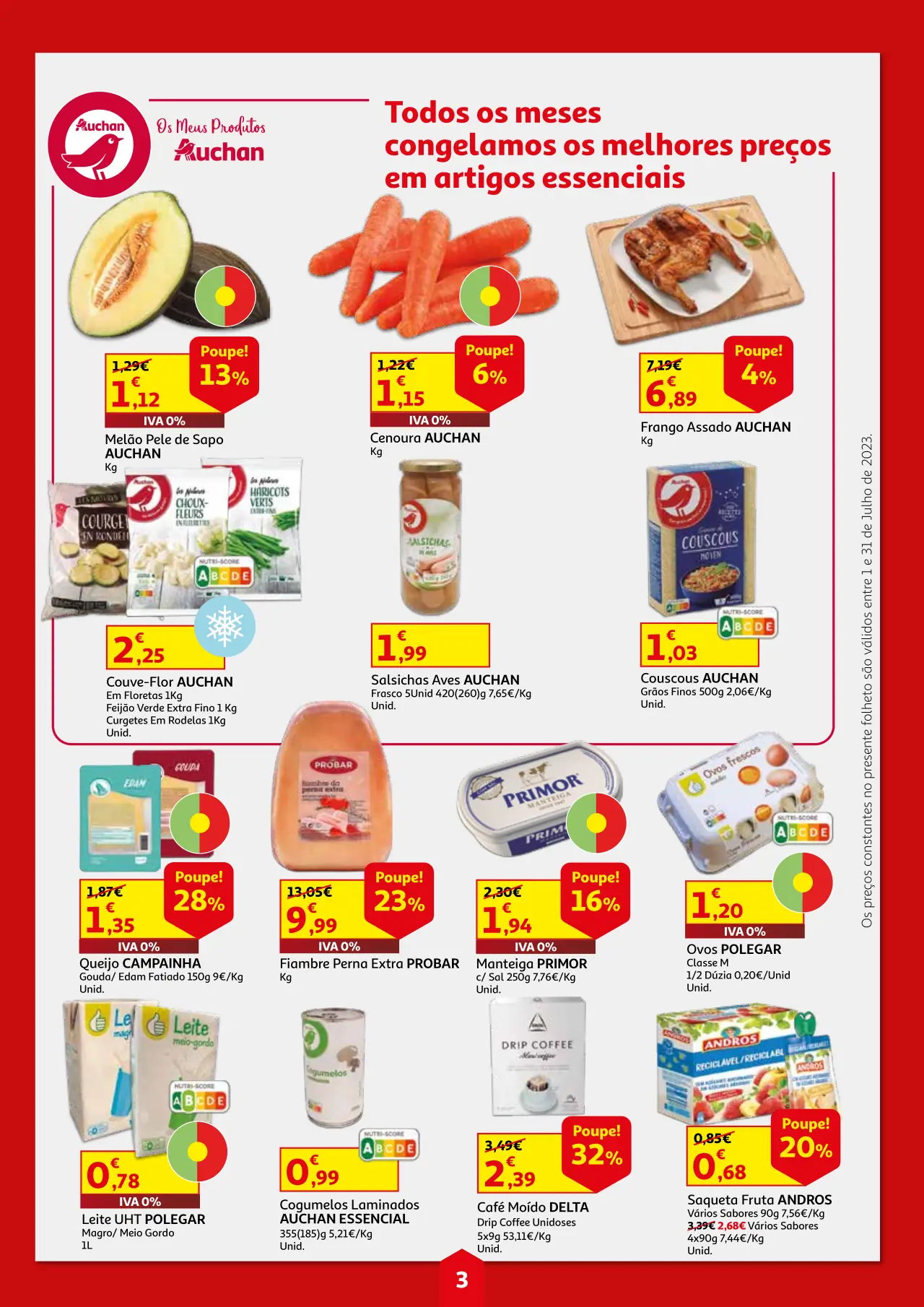 Folheto Auchan Cabaz Poupan&ccedil;a (julho 2023)