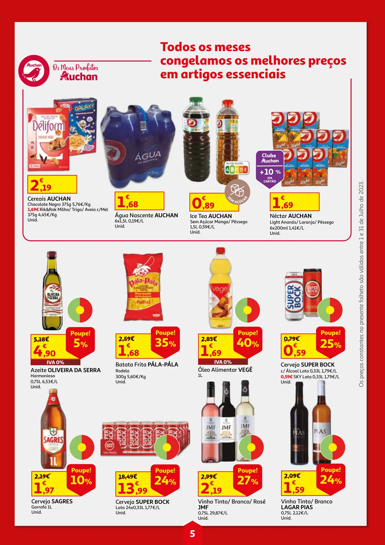 Folheto Auchan Cabaz Poupan&ccedil;a (julho 2023)