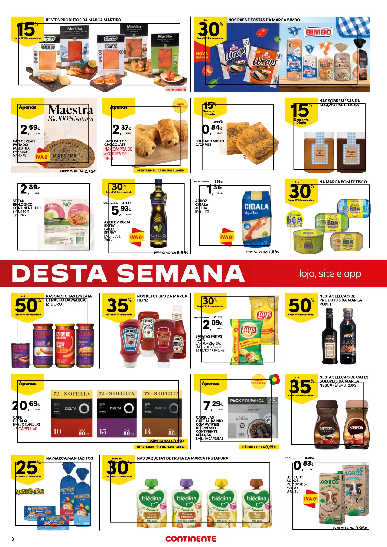 Folheto Continente fim-de-semana (14 a 17 julho)