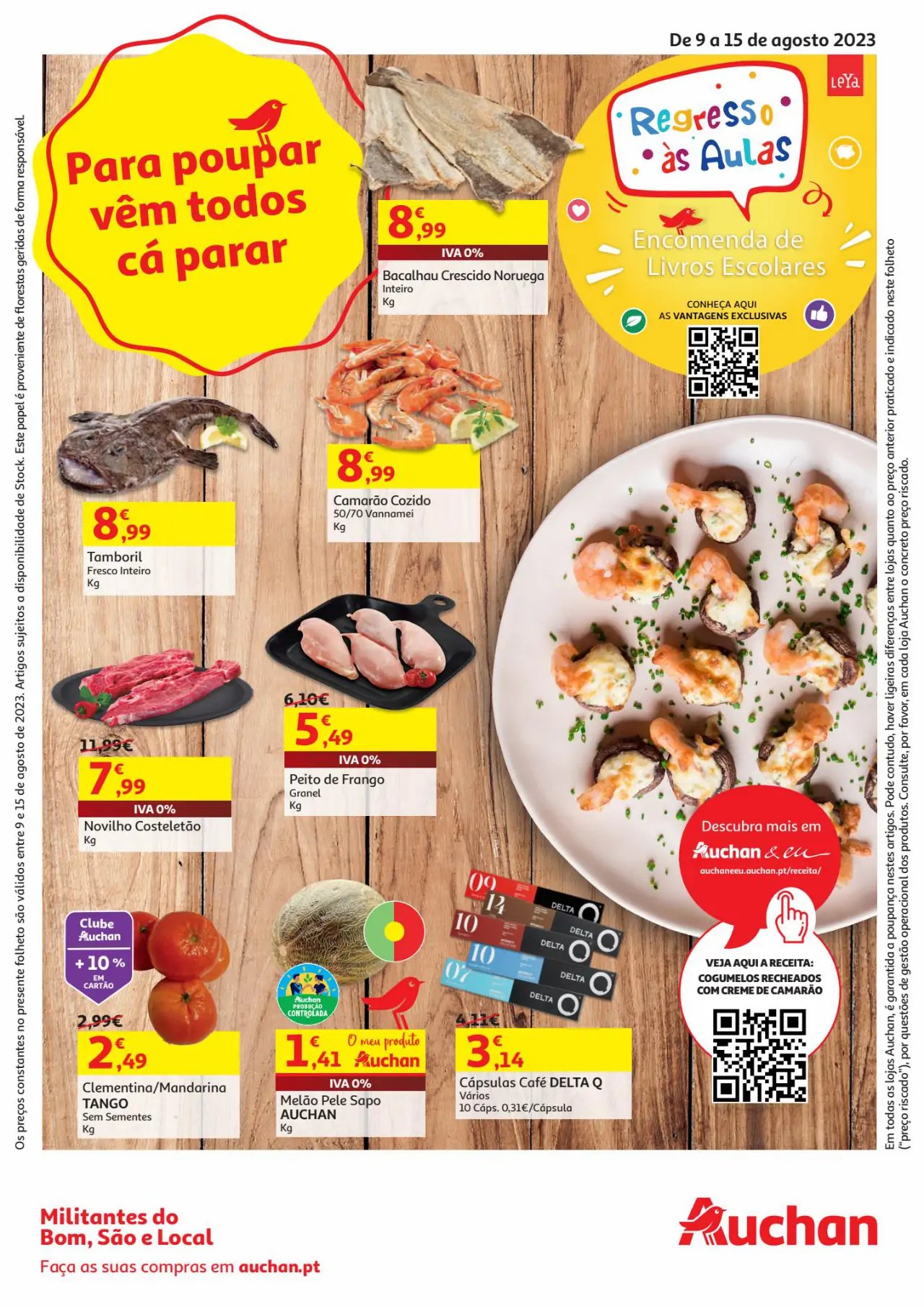 Folheto Auchan desta semana (9 a 15 agosto)
