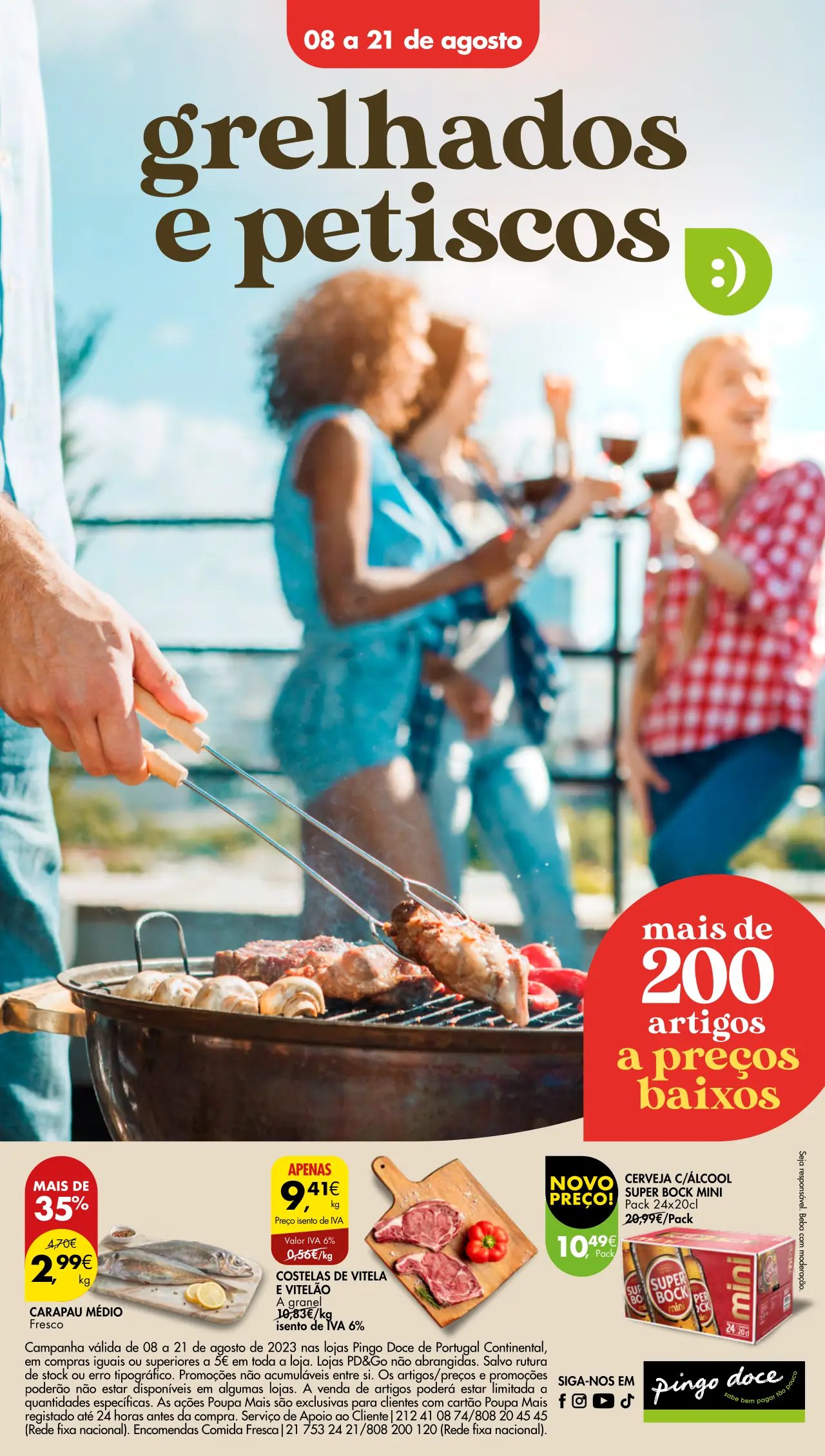 Folheto Pingo Doce Grelhados e Petiscos (8 a 21 agosto)