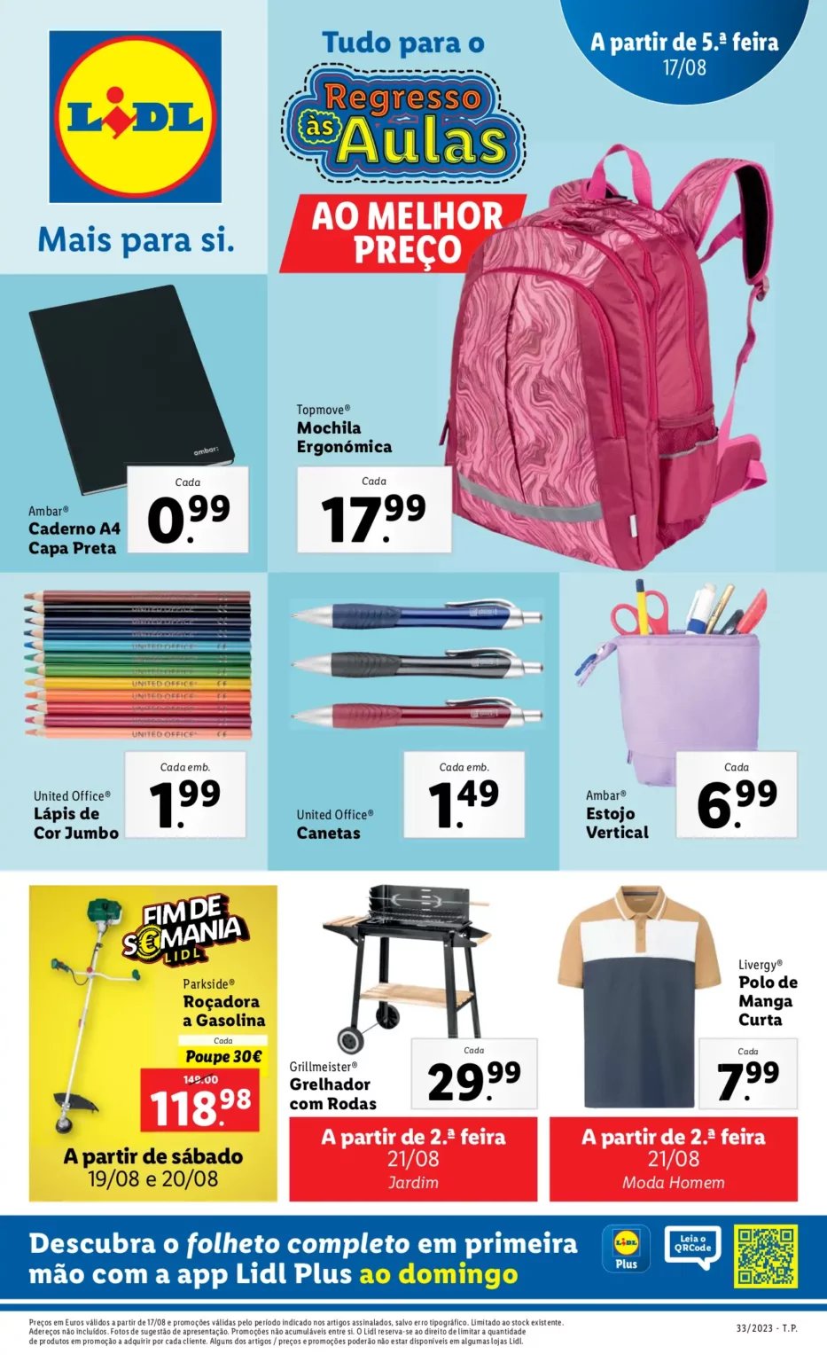 Antevis&atilde;o Folheto LiDL Novidades (a partir de 17 agosto)