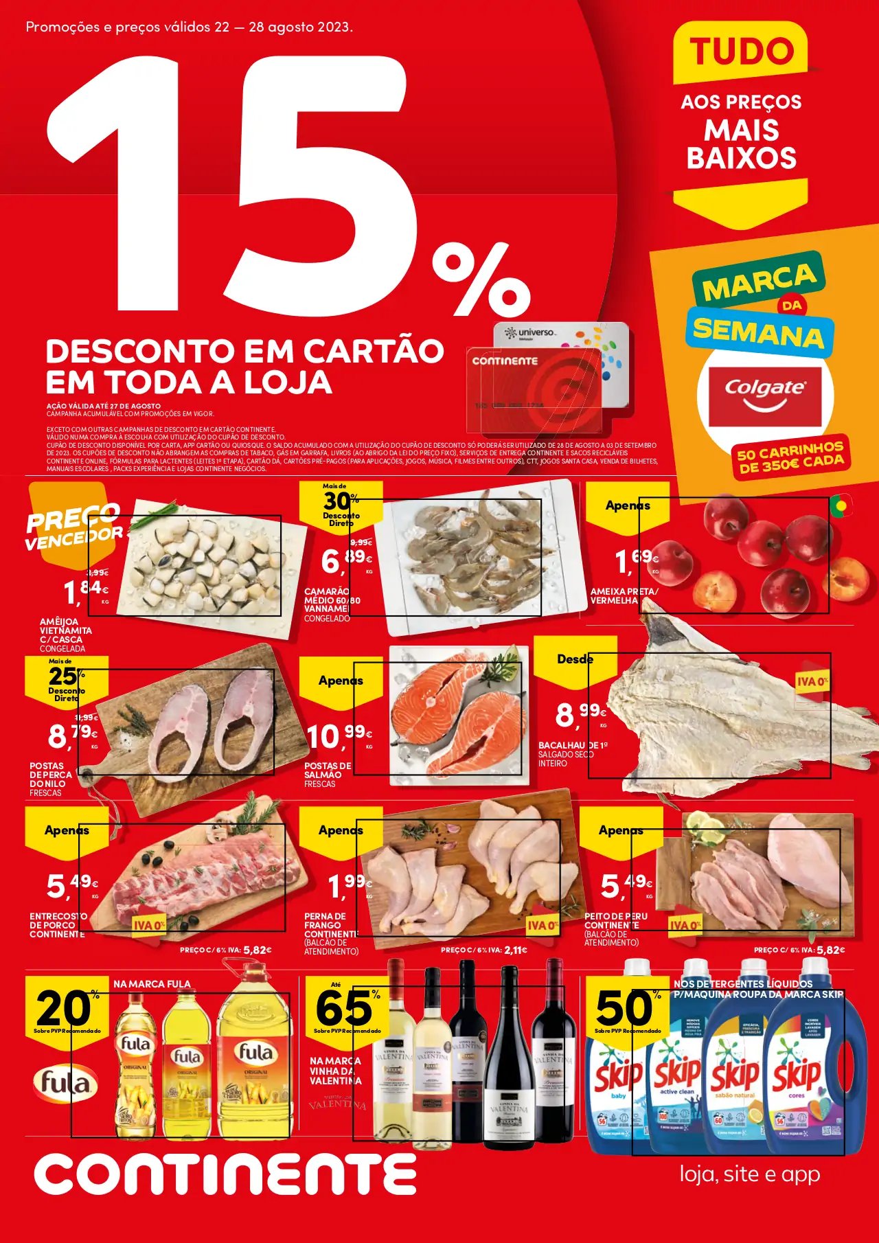 Folheto Continente (22 a 28 agosto)