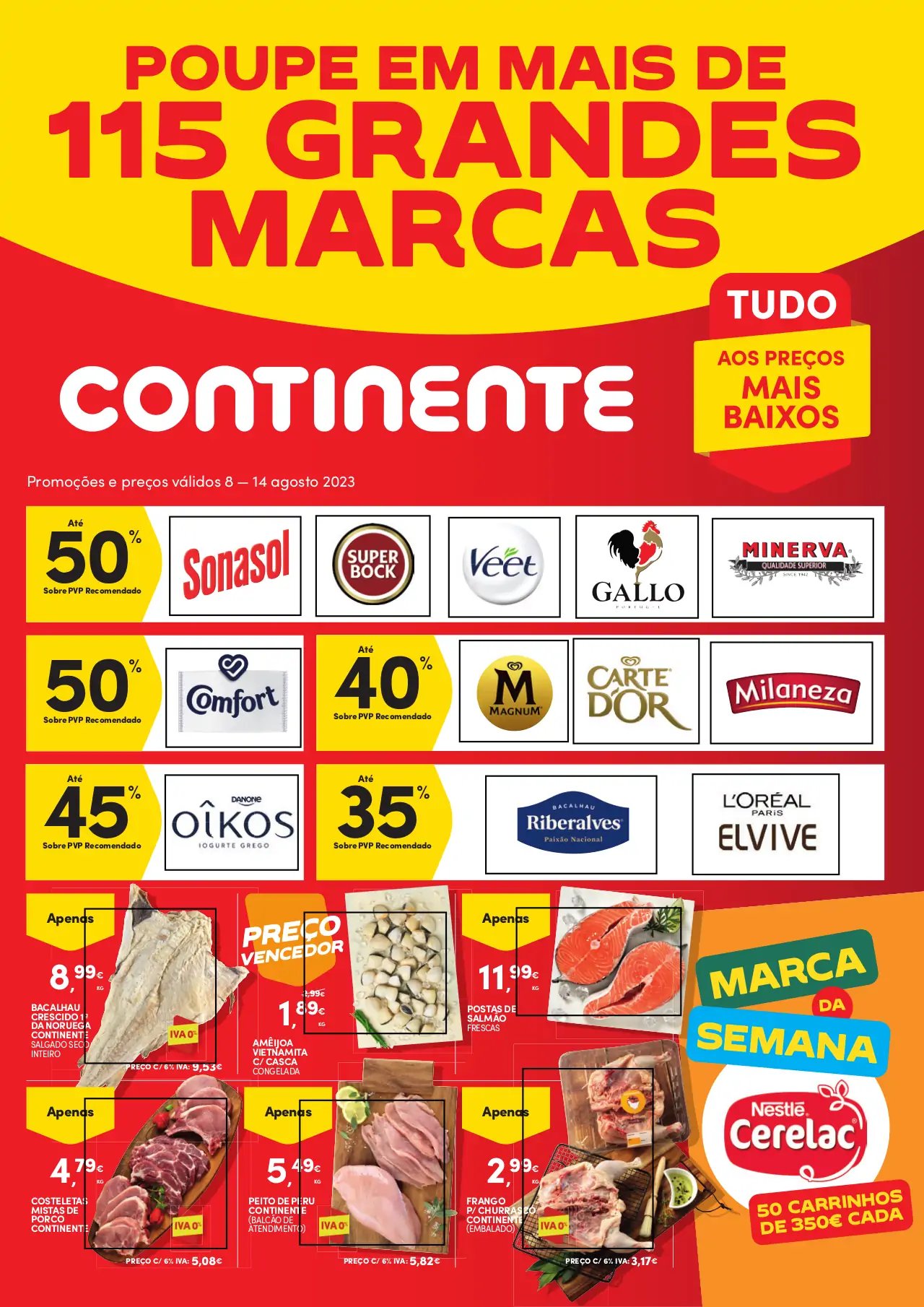 Folheto Continente (8 a 14 agosto)