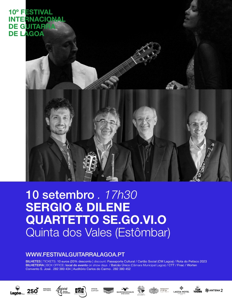 10&ordm; Fest. Int. Guitarras Lagoa- S&eacute;rgio & Dilene – Quarteto Se.Go.Vi.O