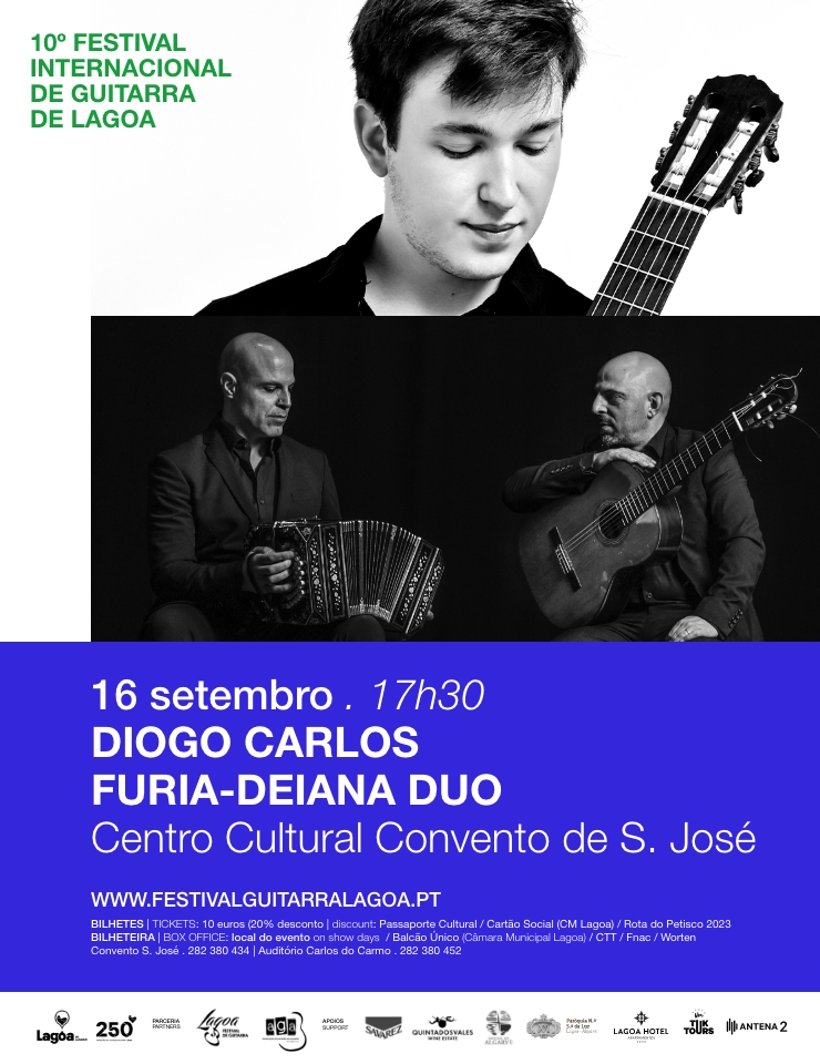 10&ordm; Festival Internac. Guitarras Lagoa-Diogo Carlos-Furia Deiana Duo
