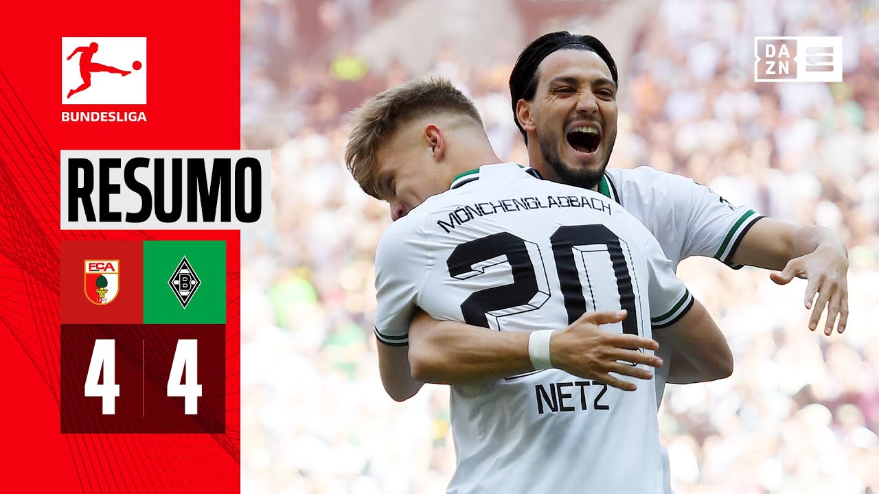 Resumo | Augsburg 4-4 M’Gladbach | Bundesliga 23/24