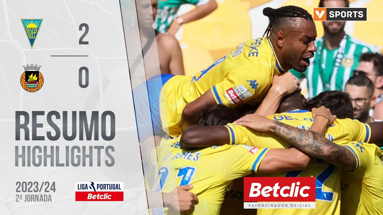 Resumo: Estoril Praia 2-0 Rio Ave (Liga 23/24 #2)