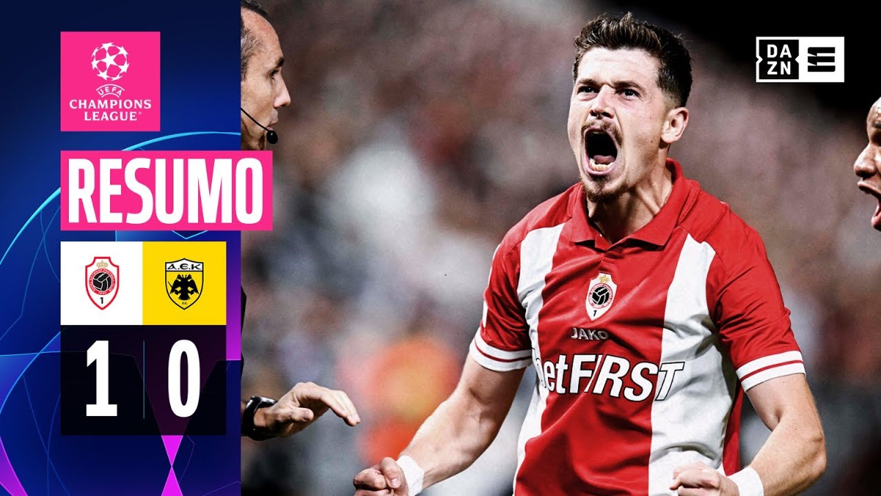 Resumo | Antwerp 1-0 AEK Athens | Champions League 23/24