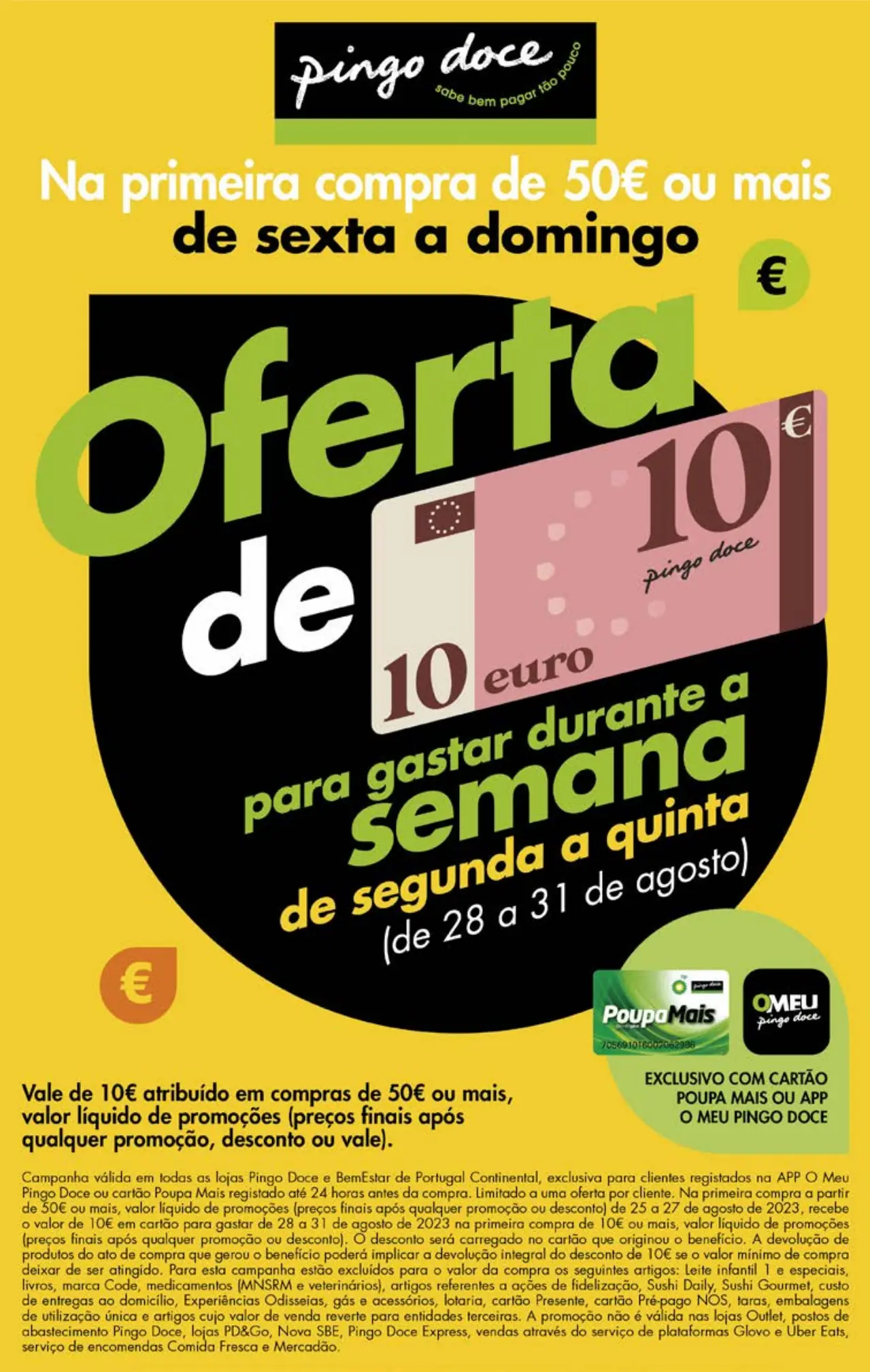 Antevis&atilde;o Folheto Pingo Doce fim-de-semana (25 a 28 agosto)