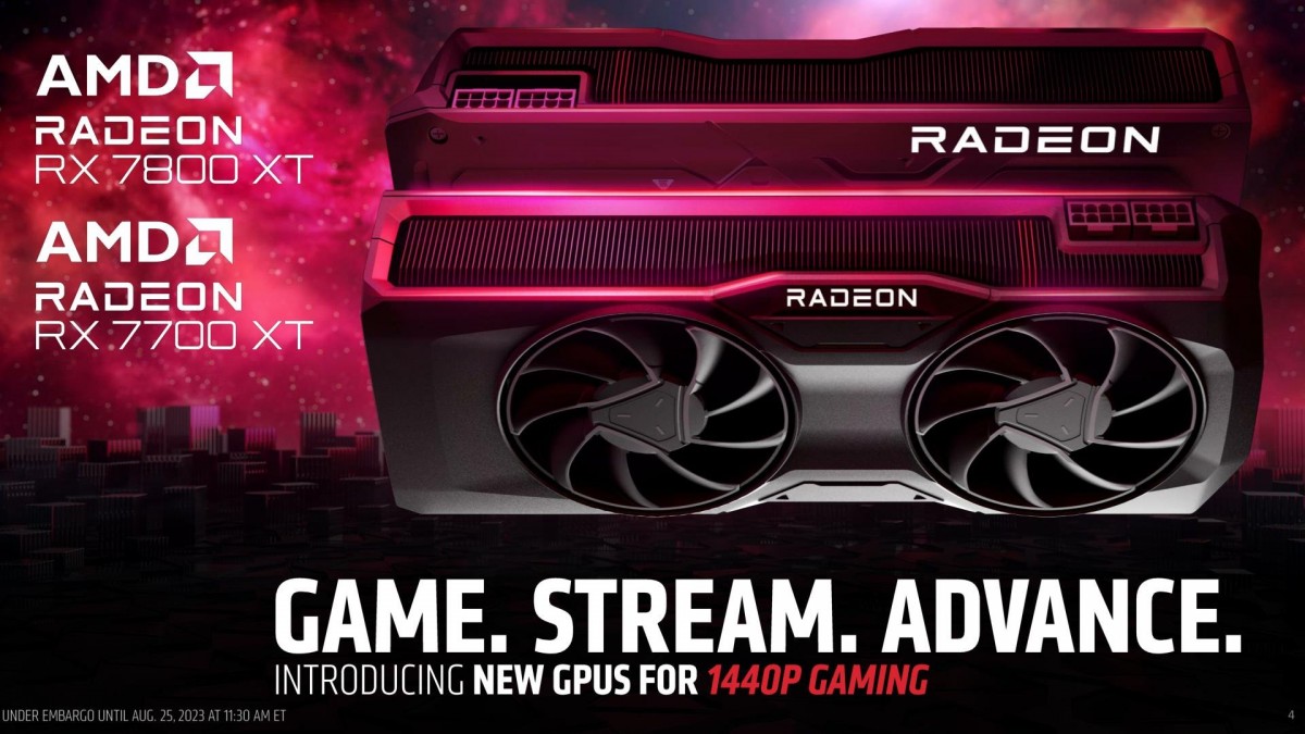 AMD revela as novas placas gr&aacute;ficas Radeon RX 7800 XT e 7700 XT: Especifica&ccedil;&otilde;es e pre&ccedil;os