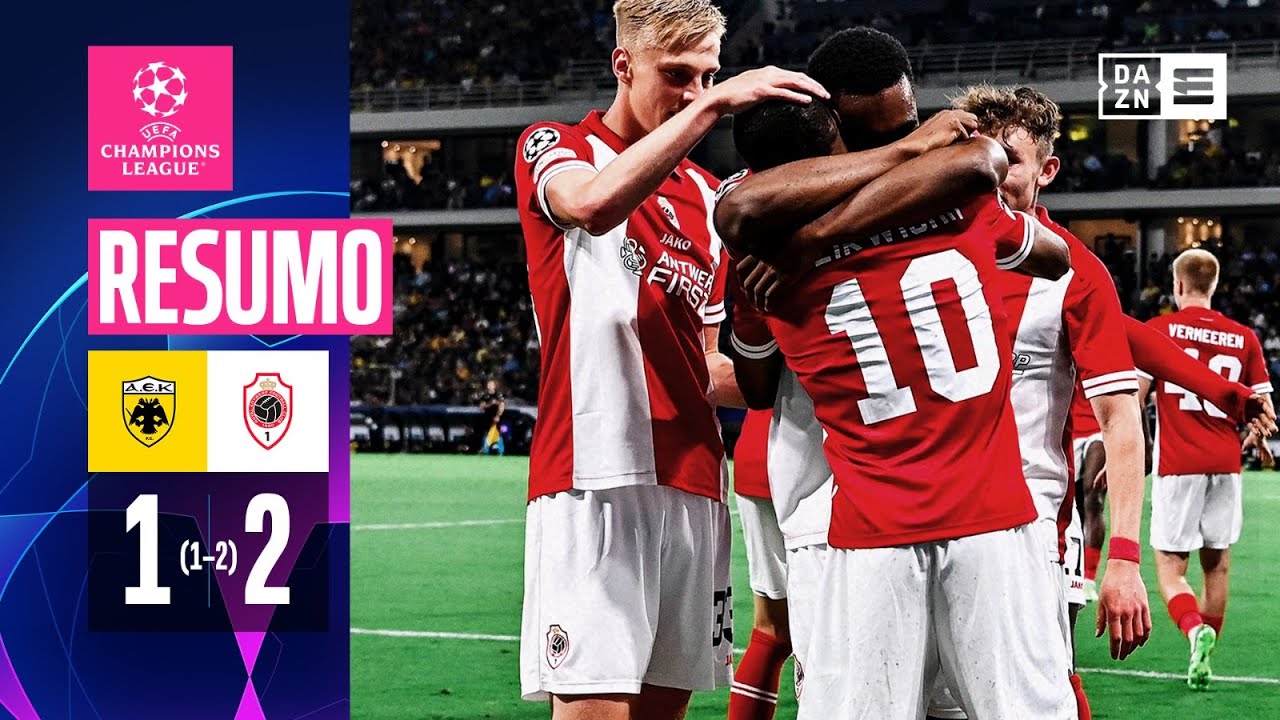 Resumo | AEK Athens 1-2 Antwerp | Champions League 23/24