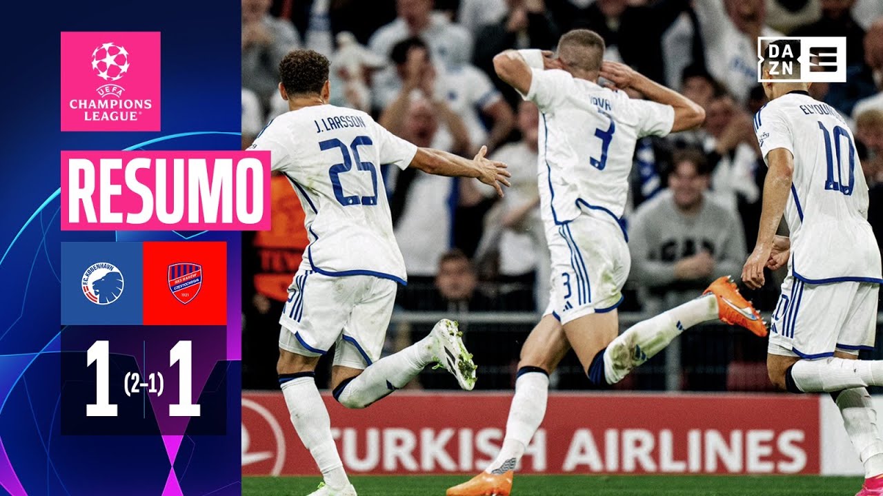 Resumo | FC K&oslash;benhavn 1-1 Rakow | Champions League 23/24