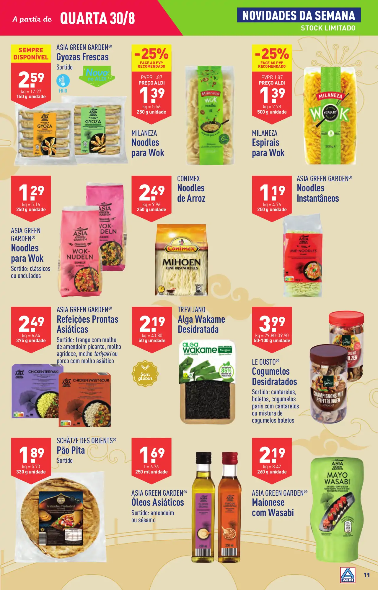 Antevis&atilde;o Folheto ALDI (30 agosto a 5 setembro)