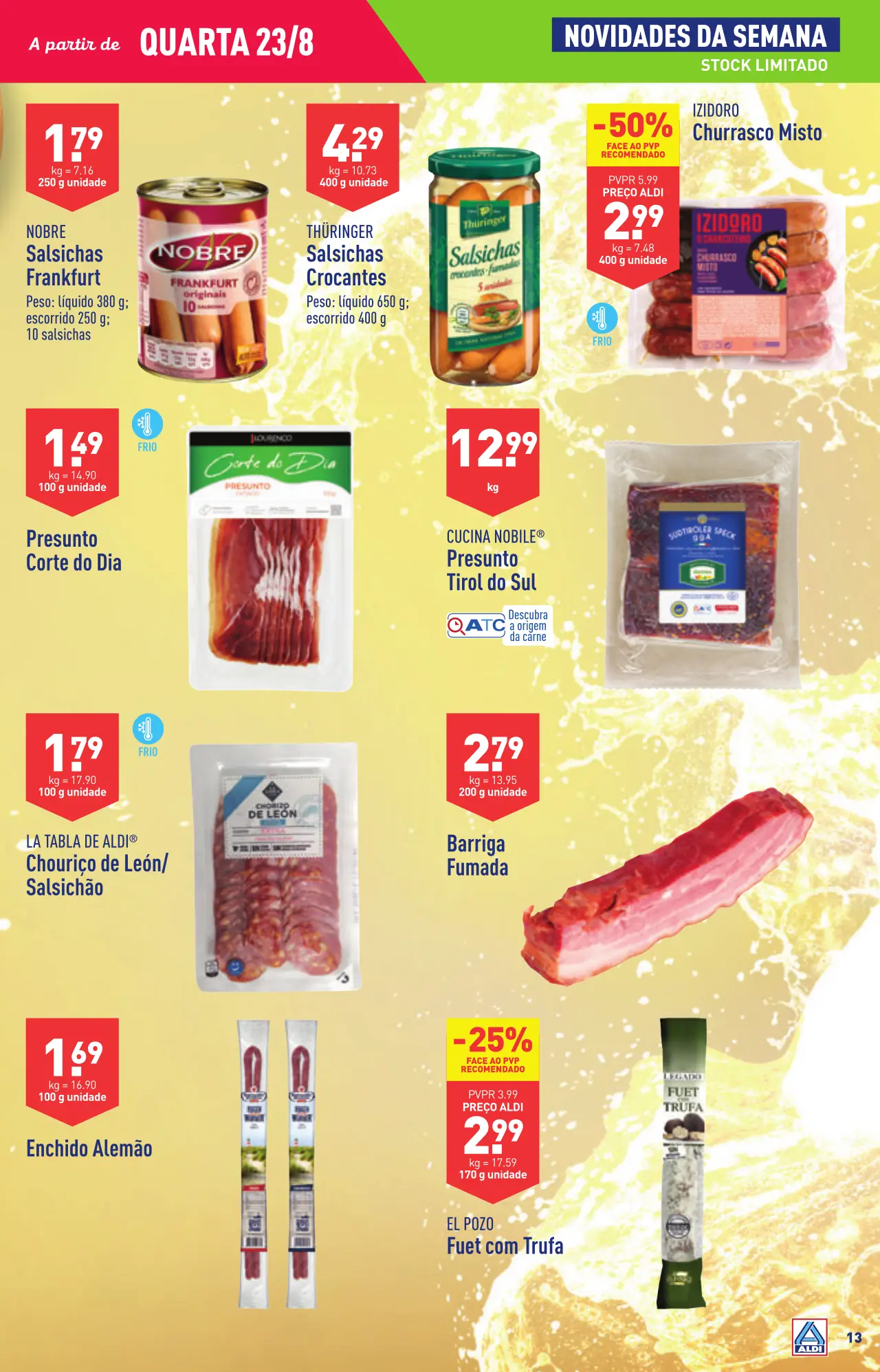 Antevis&atilde;o Folheto ALDI (23 a 29 agosto)