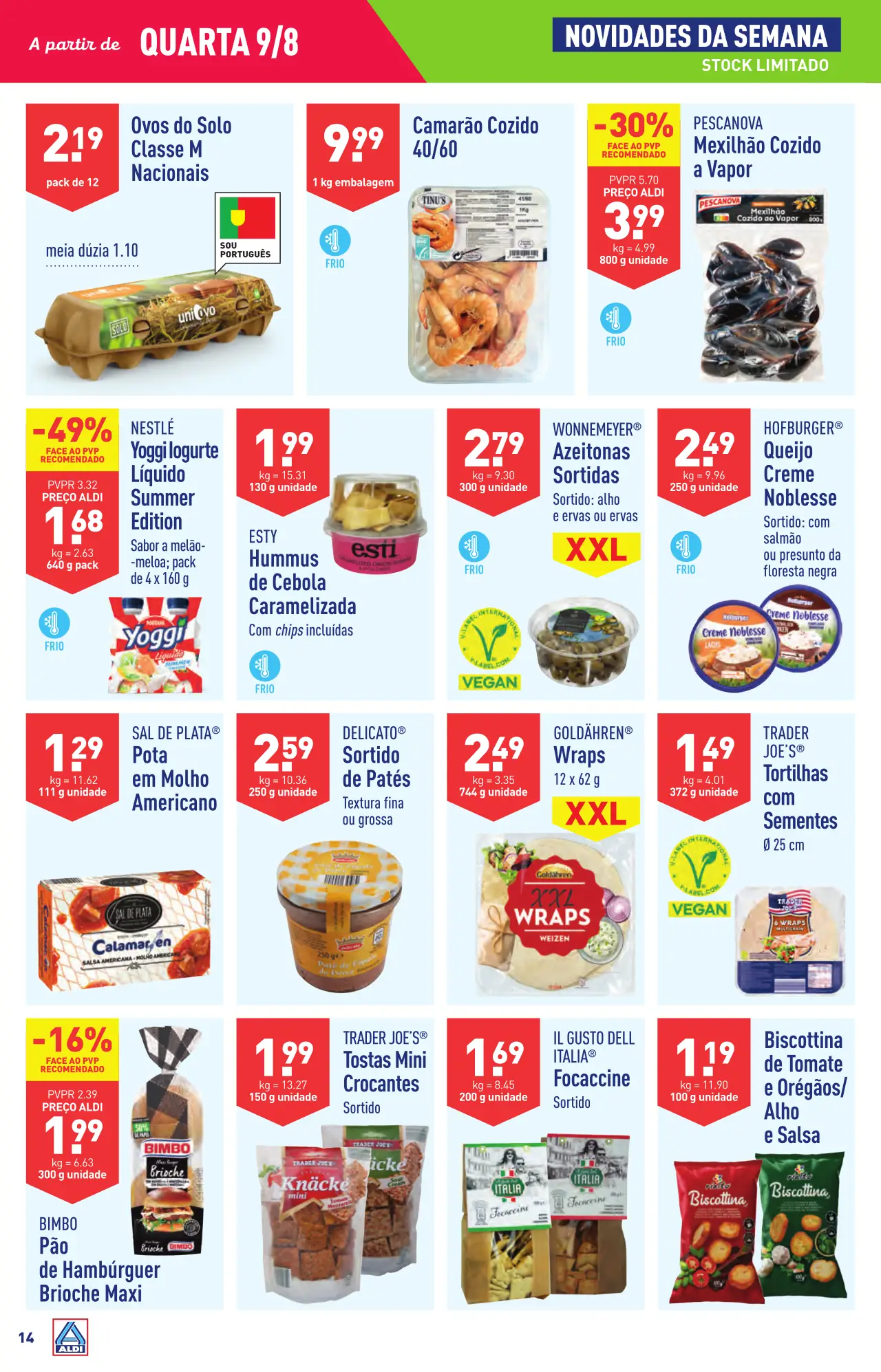 Antevis&atilde;o Folheto ALDI (9 a 15 agosto)