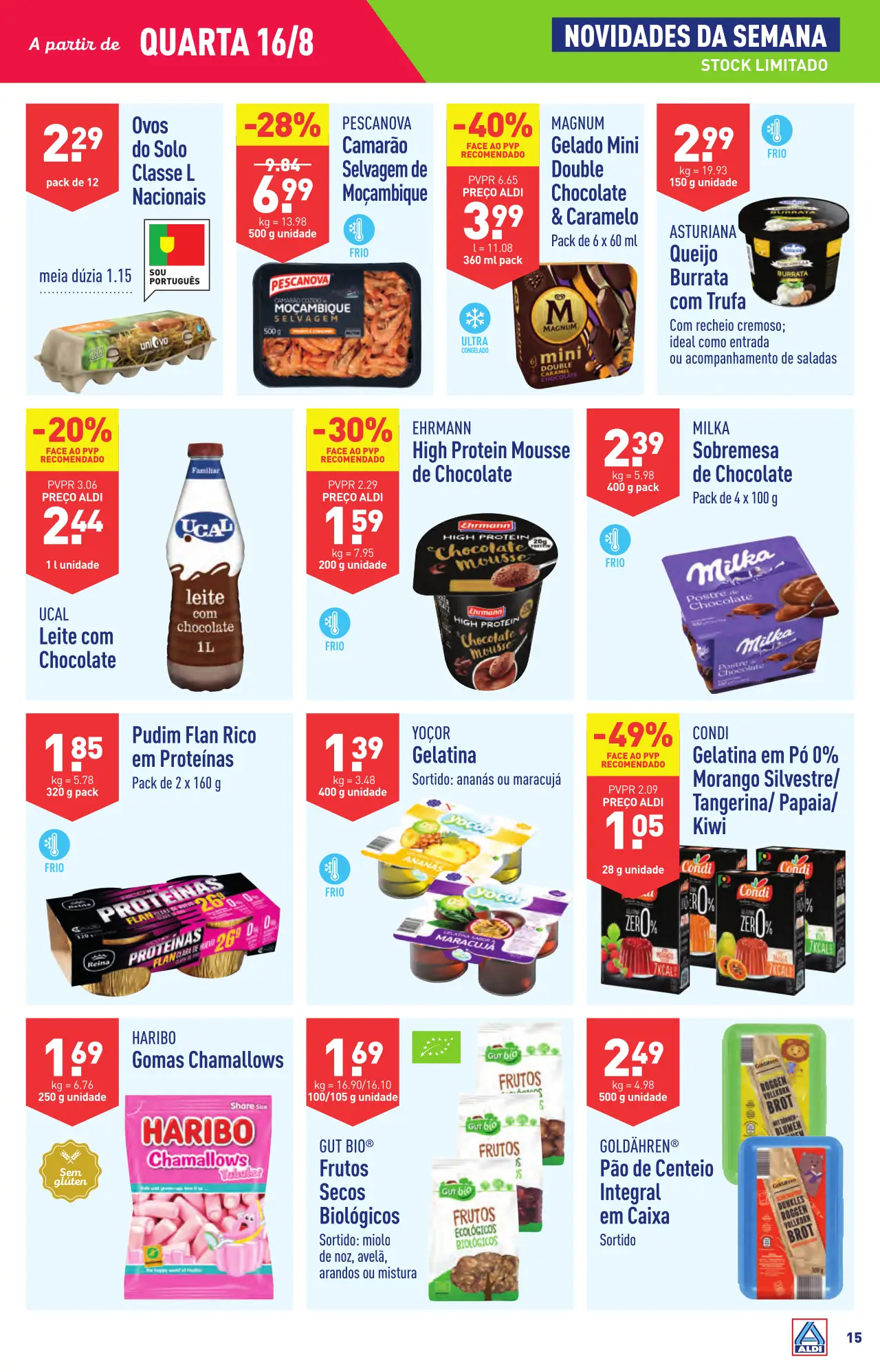 Antevis&atilde;o Folheto ALDI (16 a 22 agosto)