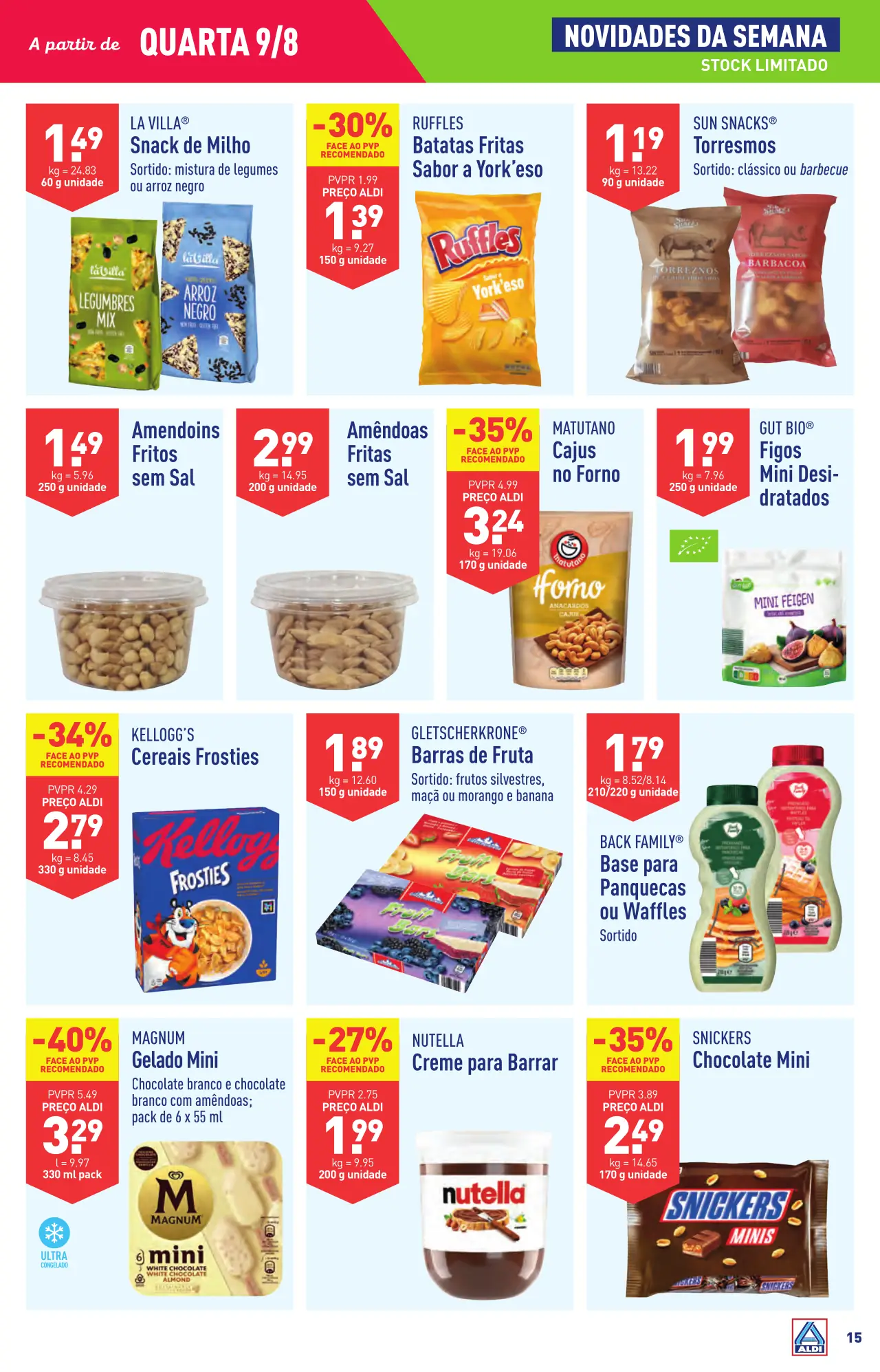 Antevis&atilde;o Folheto ALDI (9 a 15 agosto)