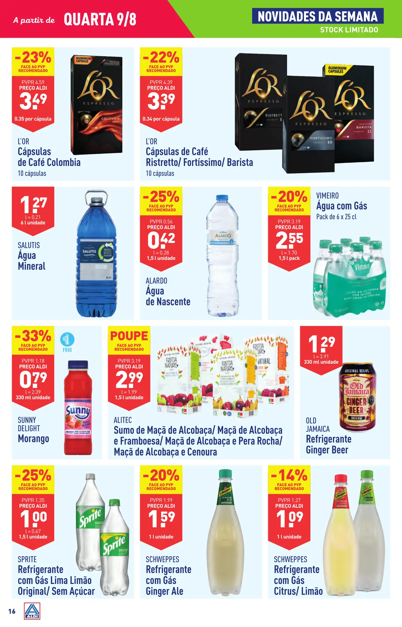 Antevis&atilde;o Folheto ALDI (9 a 15 agosto)