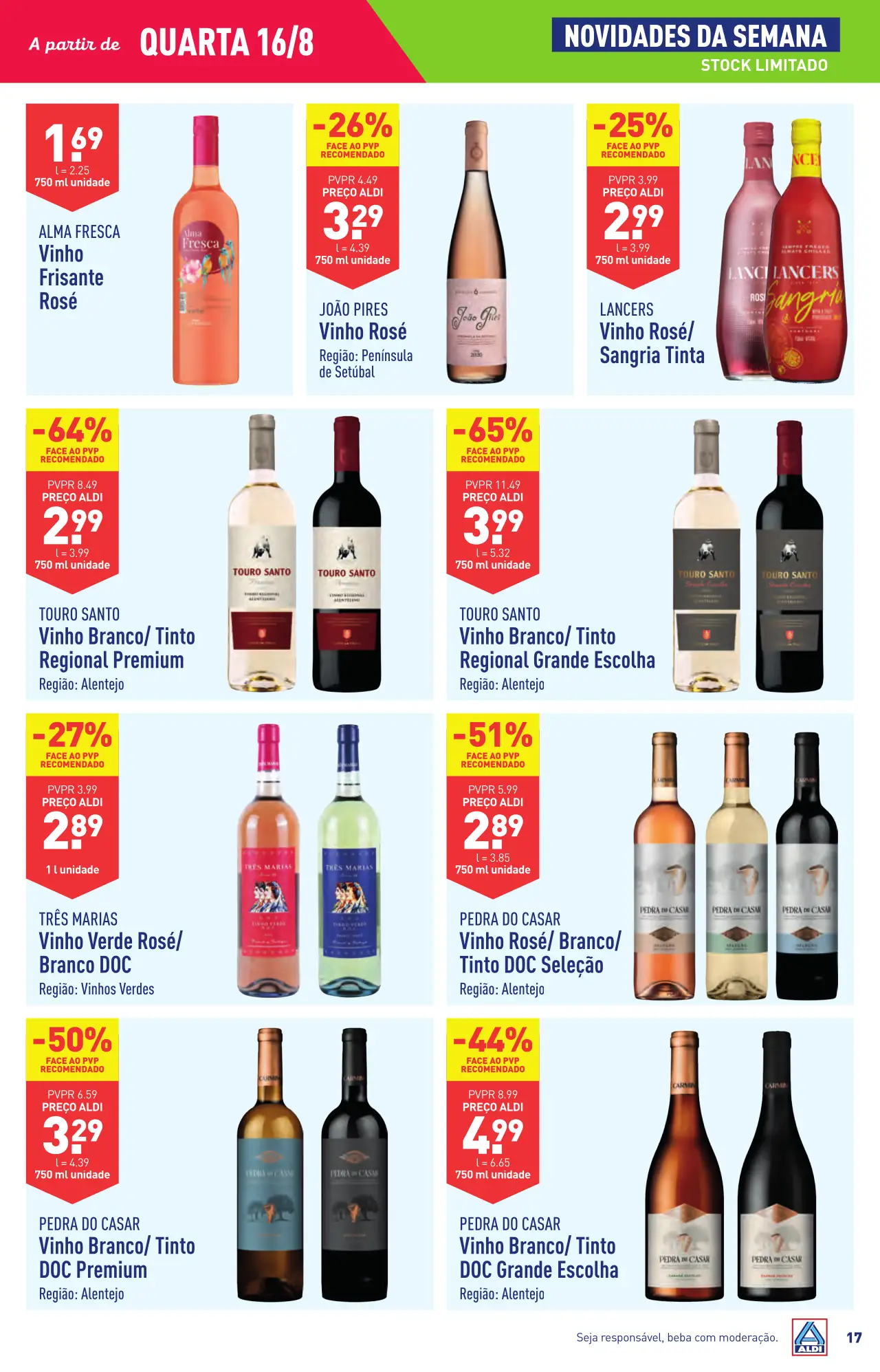 Antevis&atilde;o Folheto ALDI (16 a 22 agosto)